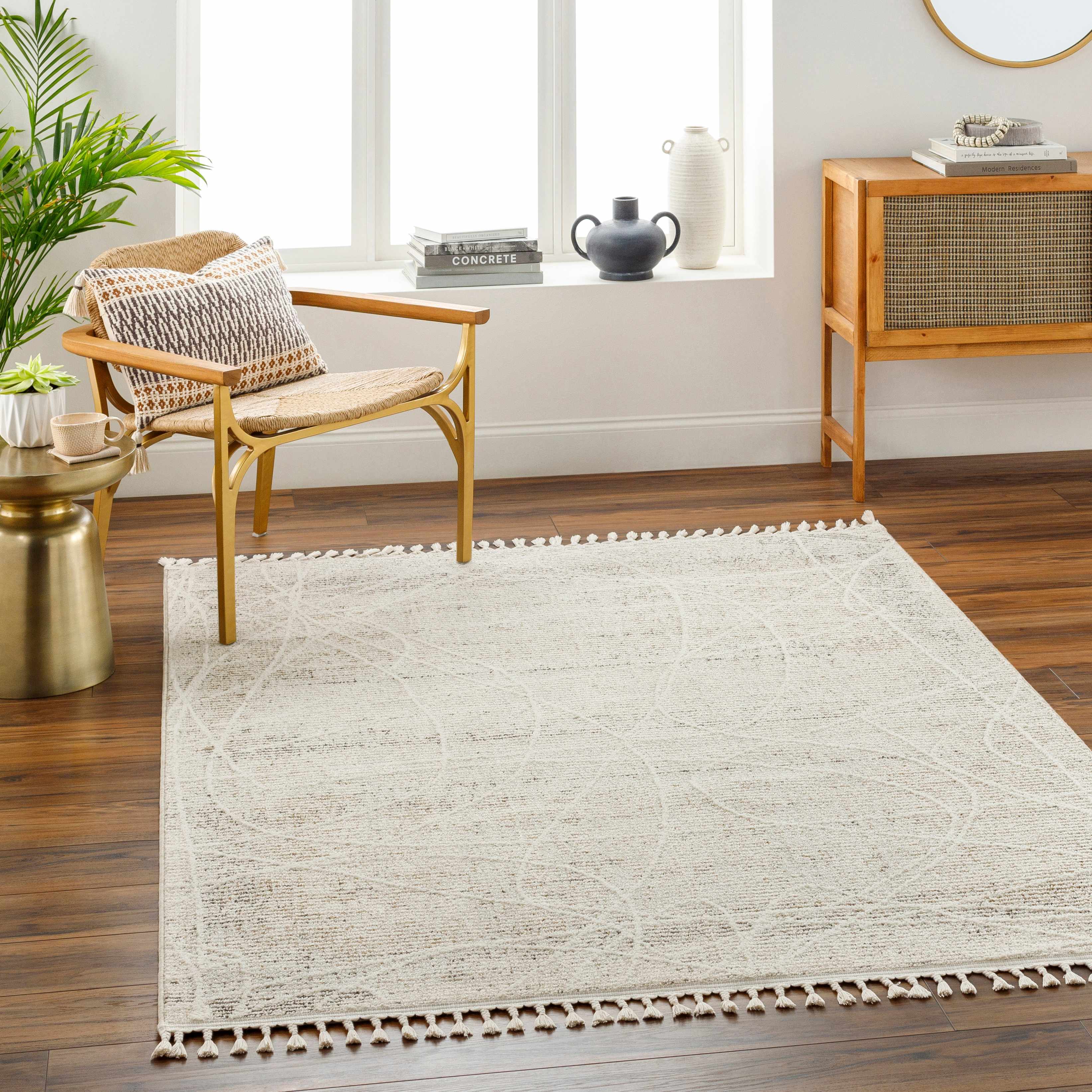 Huong 5'3in x 7' Area Rug - Hauteloom