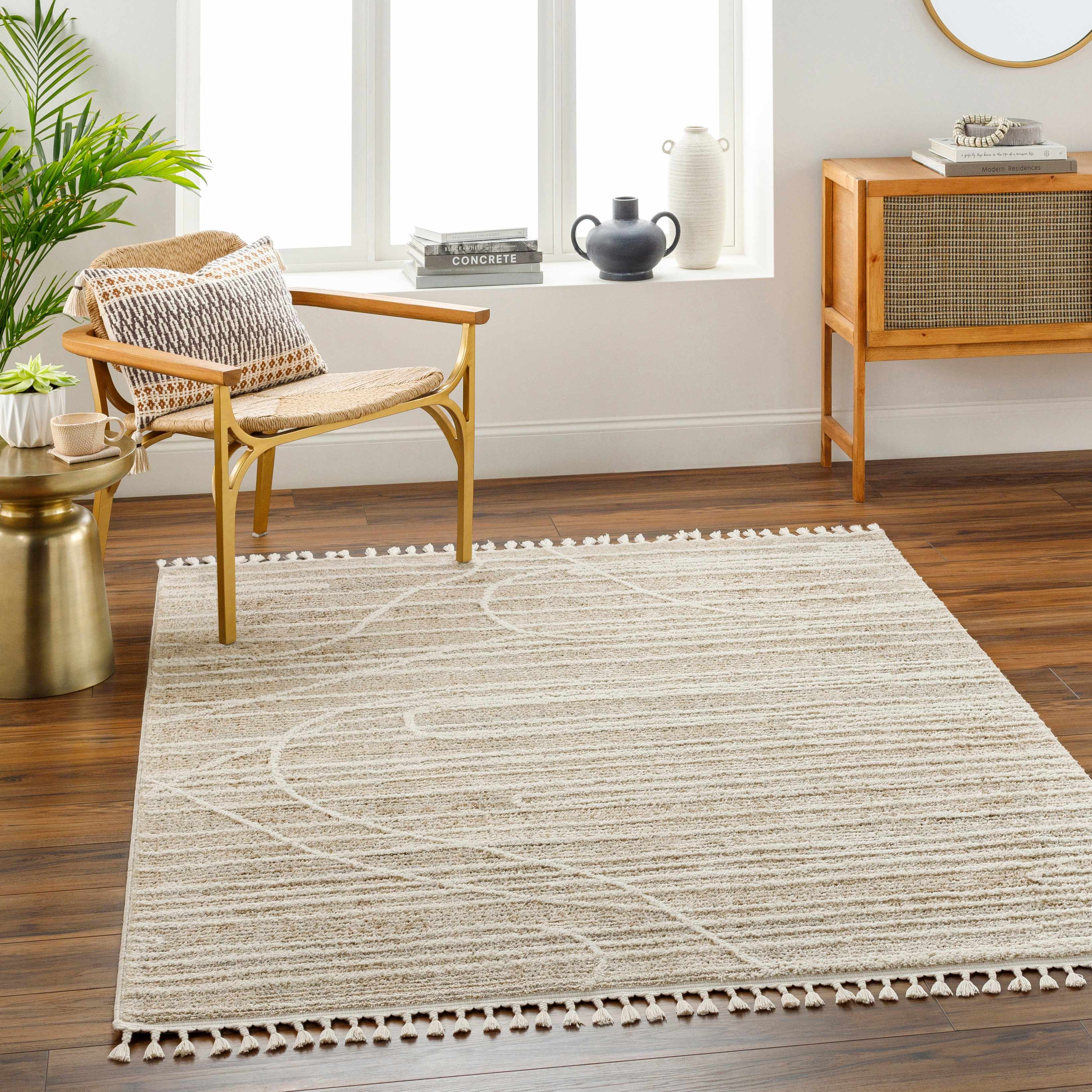 Inaya 6'7in x 9' Area Rug - Hauteloom