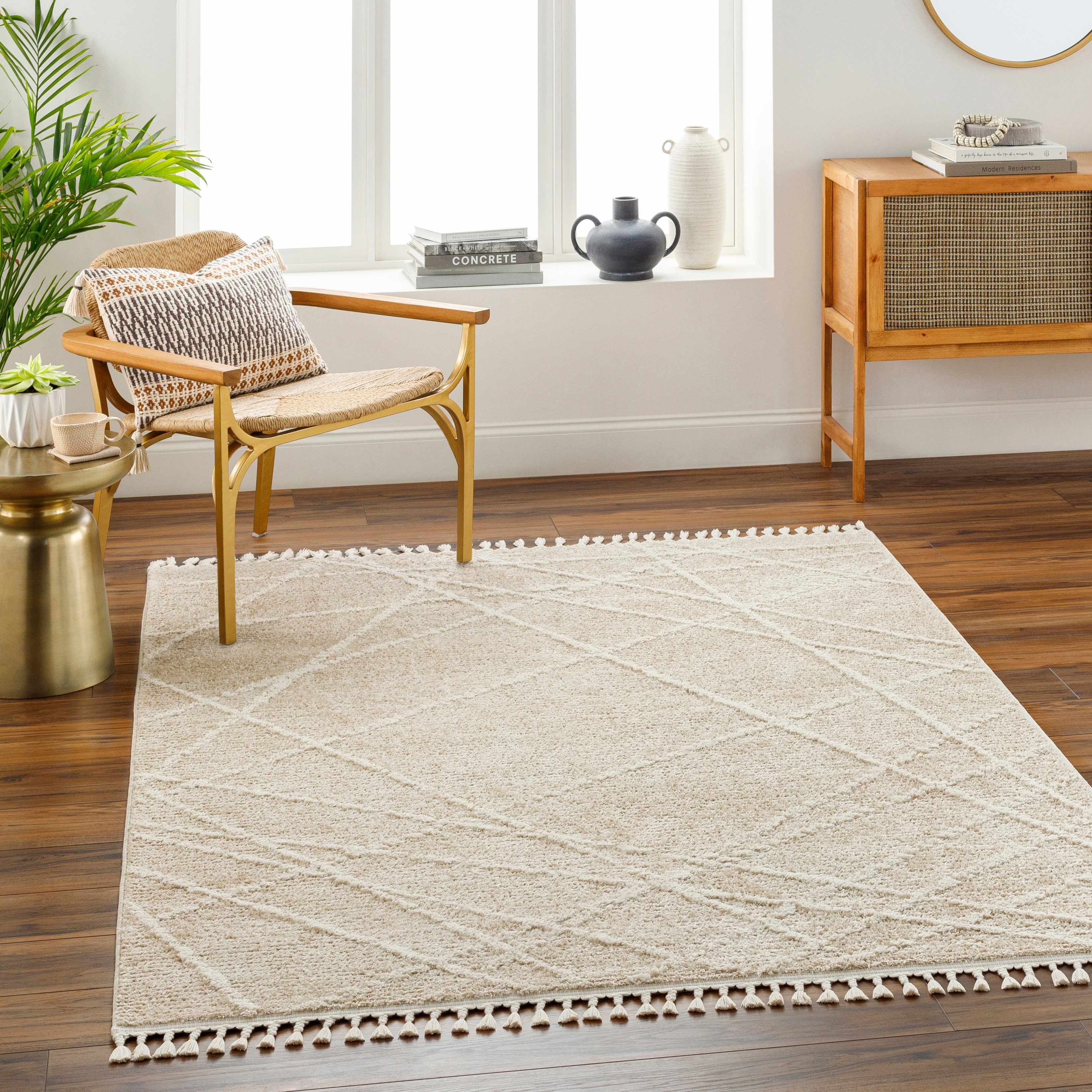 Hosea 6'7in x 9' Area Rug - Hauteloom