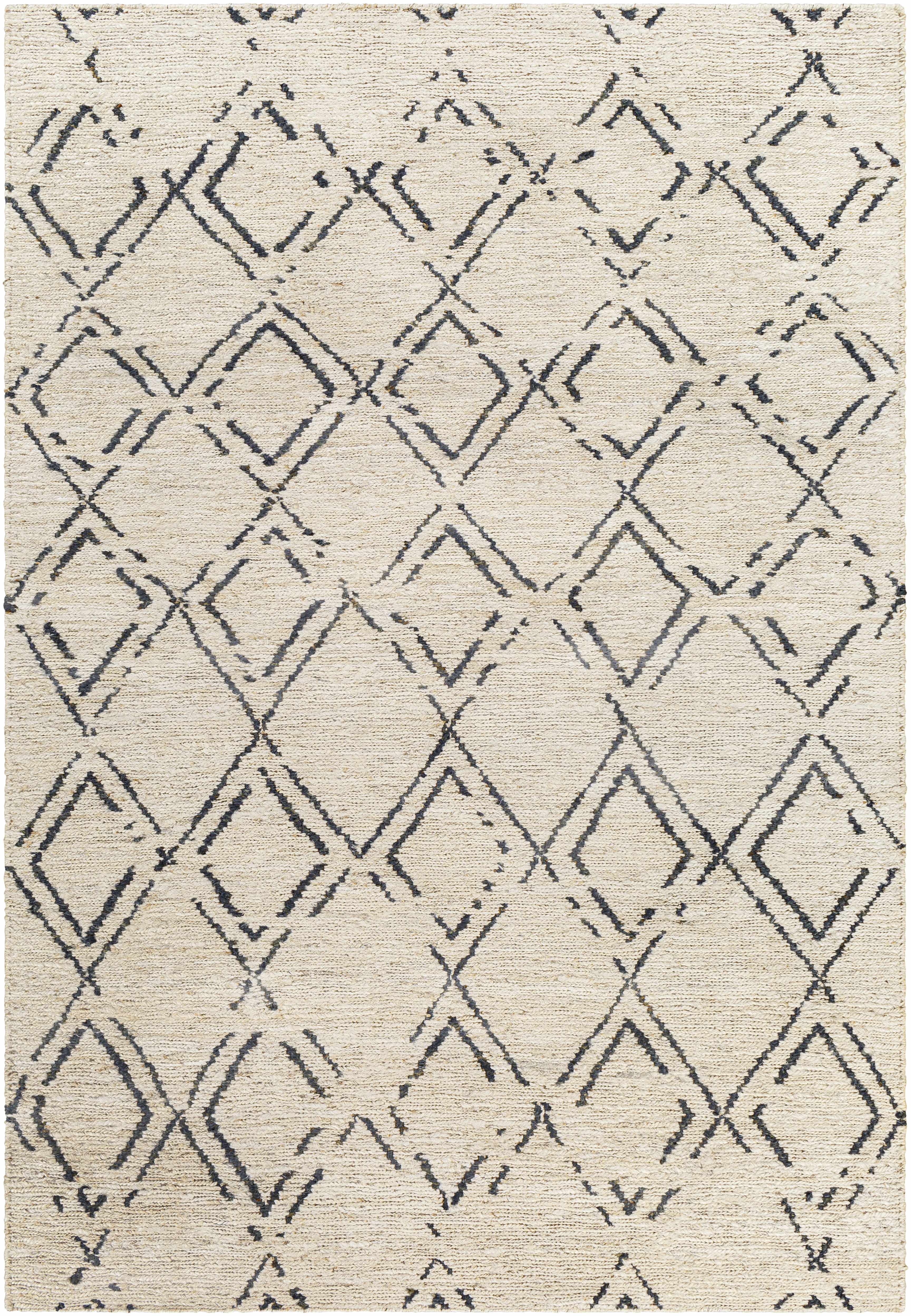 Barlig 2' x 3' Handmade Jute Moroccan Jute Area Rug - Hauteloom