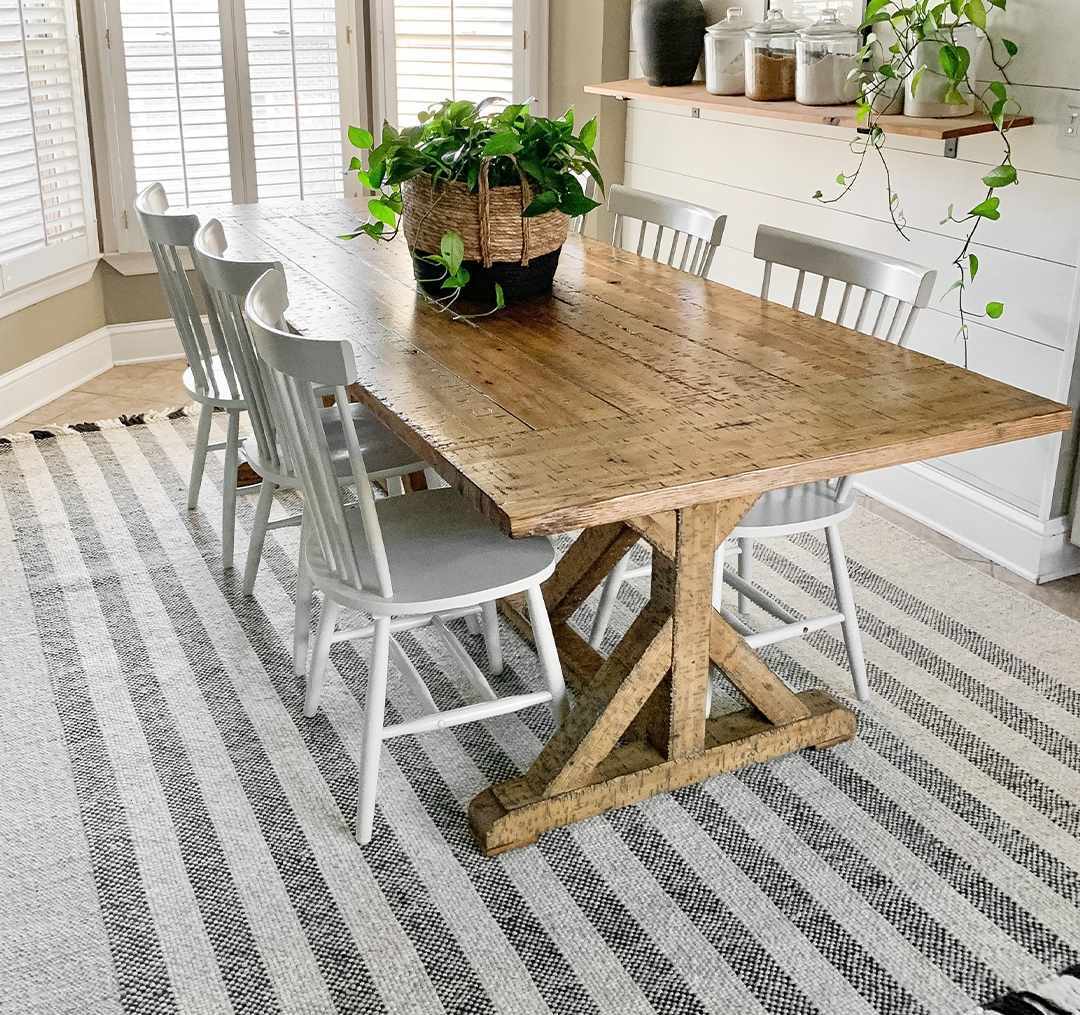 Contrecoeur 2'6in x 8' handmade wool Bohemian Wool Runner - Hauteloom