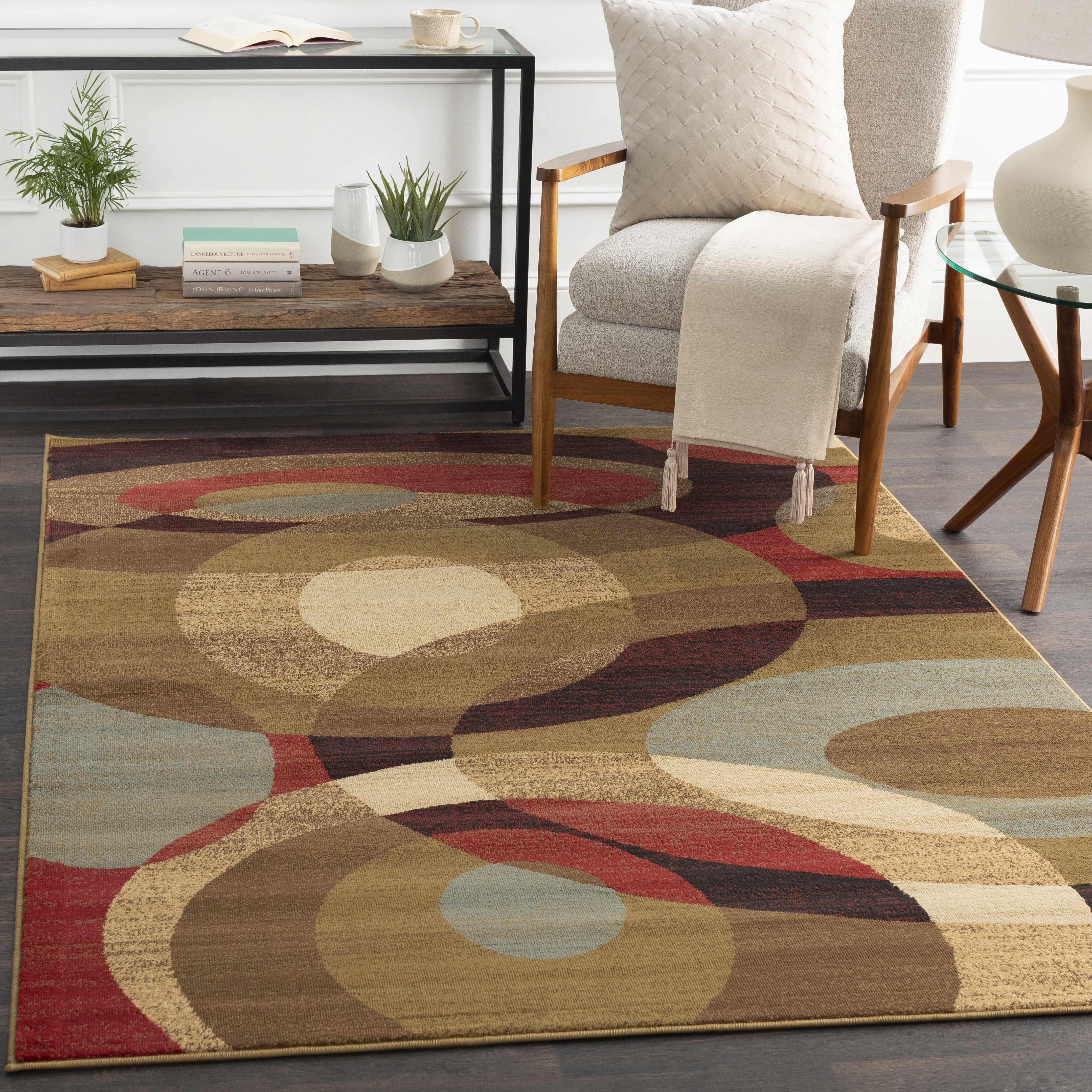 Jackhorn 6'7in x 9'6in Modern Area Rug - Hauteloom
