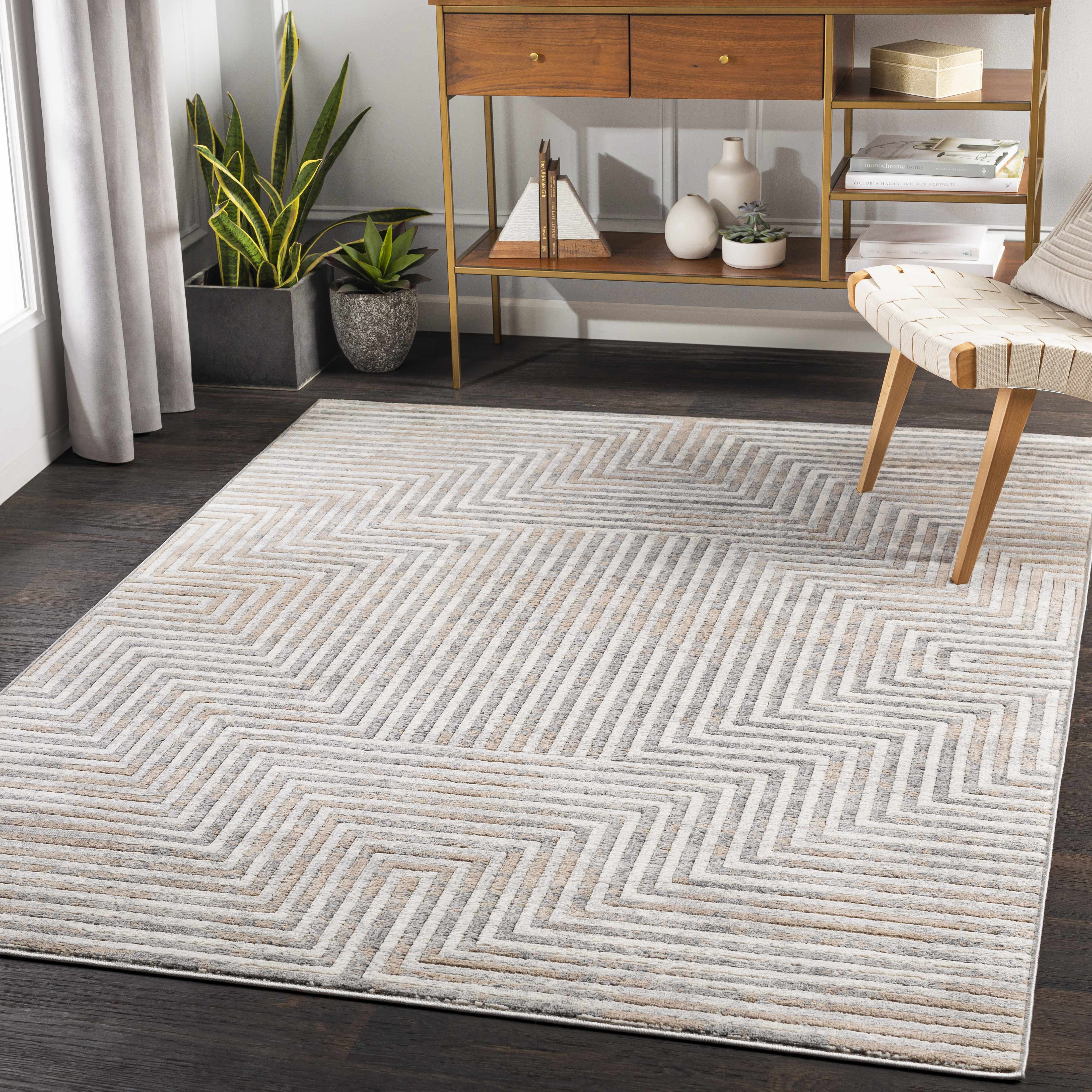 Necton 7'10in x 10' Modern Area Rug - Hauteloom