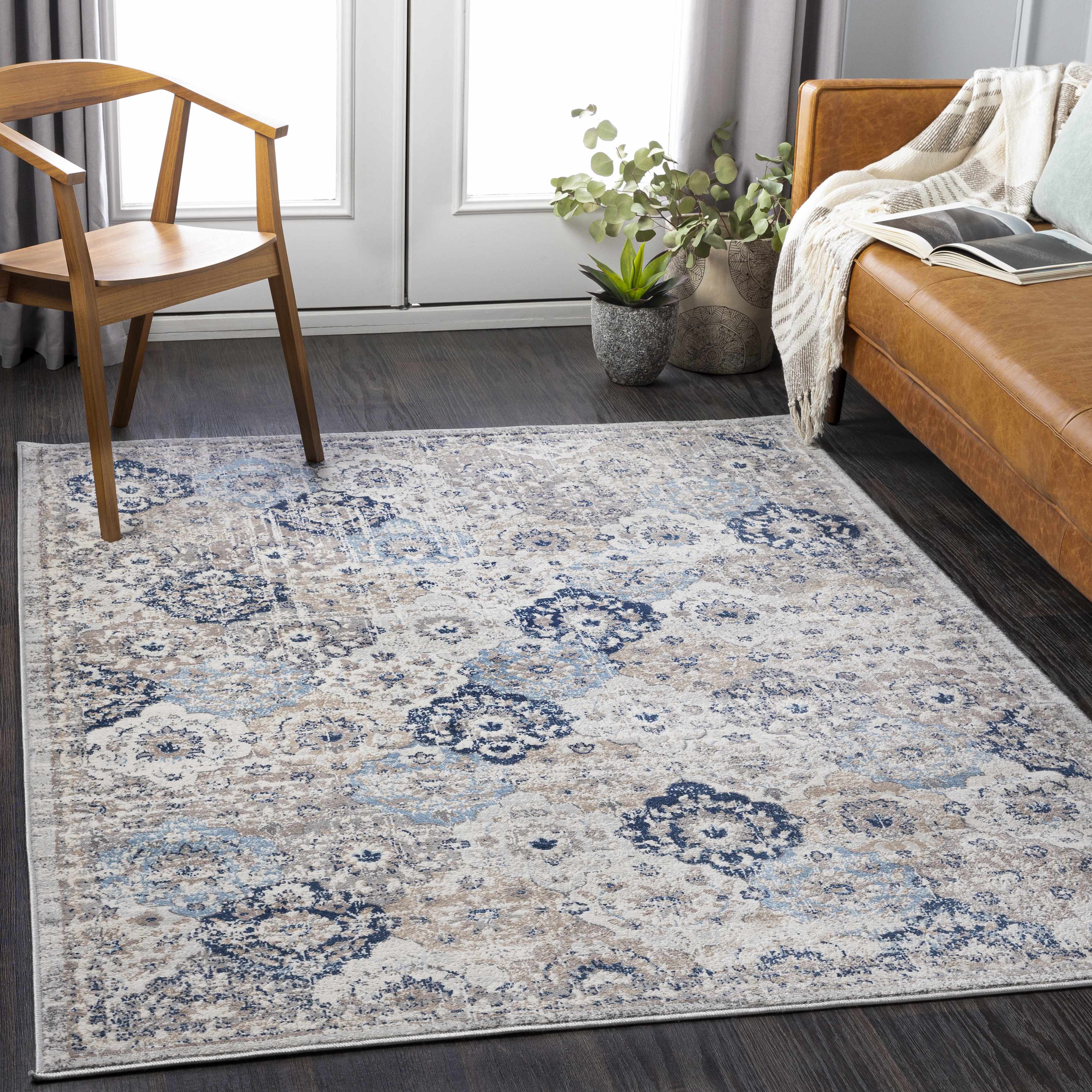 Outwell 7'10in x 10' Traditional Area Rug - Hauteloom