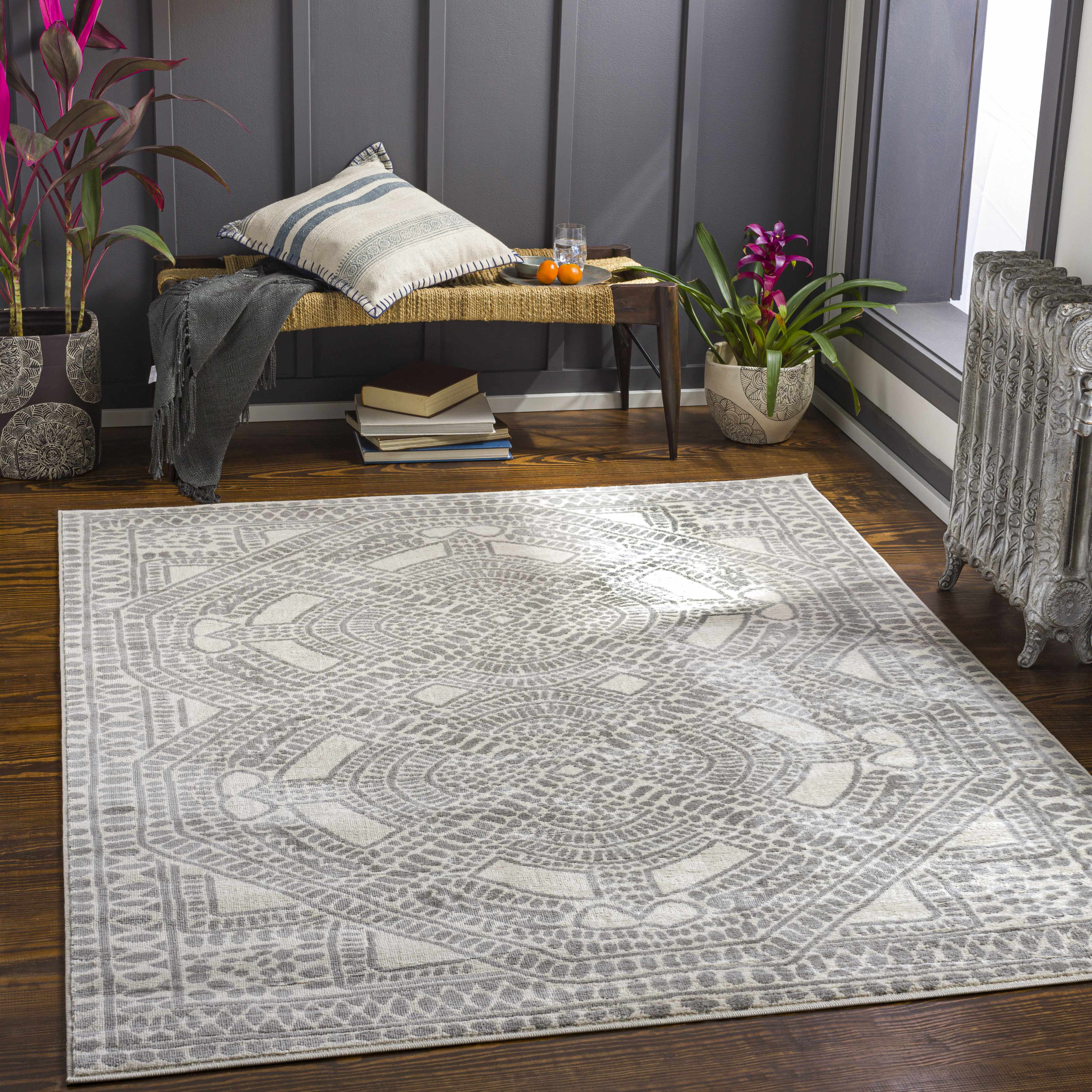 Parap 9' x 12'3in Updated Traditional Farmhouse Area Rug - Hauteloom