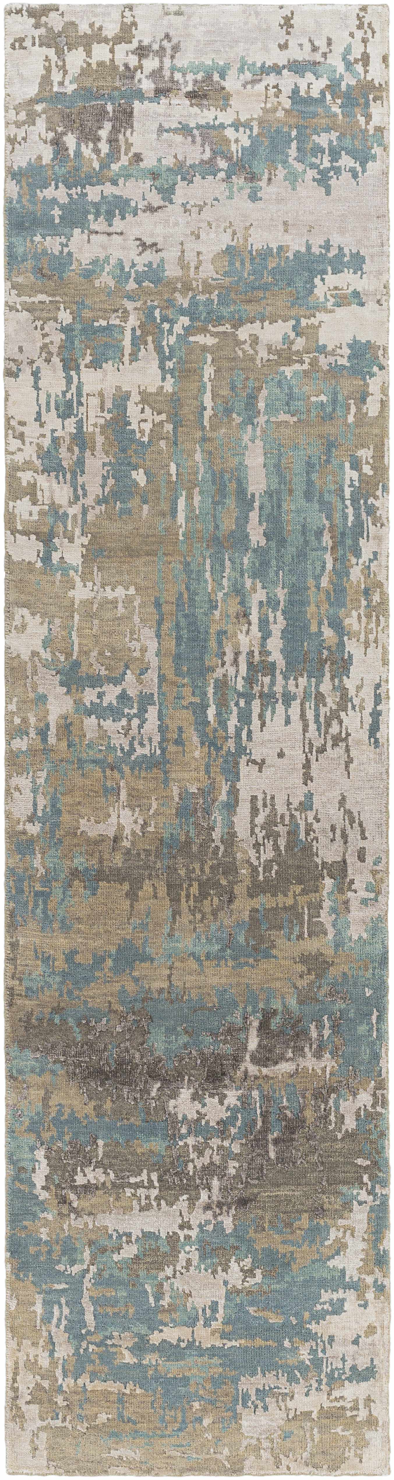 Melrude 2'6in x 10' Modern Moroccan Bohemian Farmhouse Wool Runner - Hauteloom