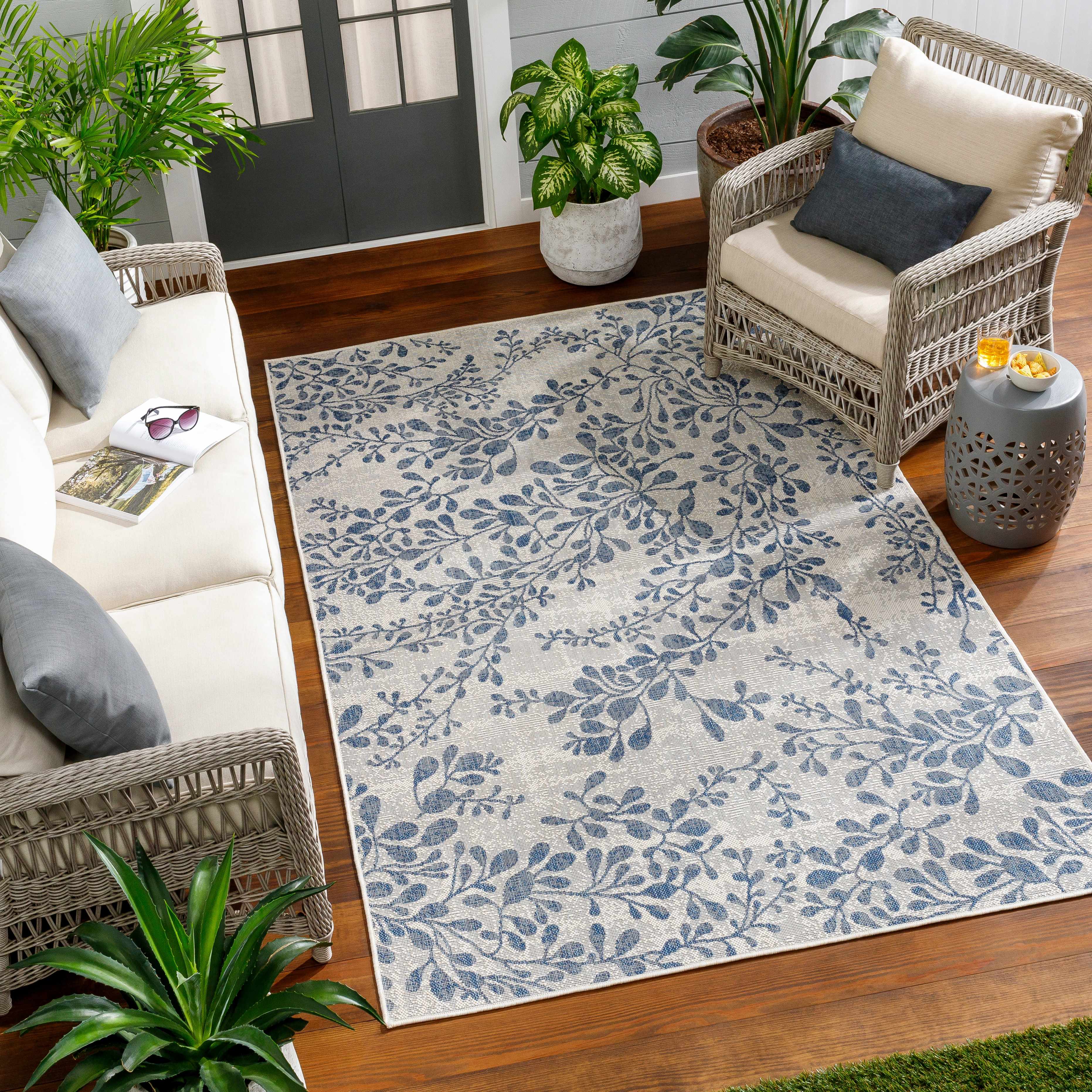 Idina 7'10in x 10' Outdoor Area Rug - Hauteloom