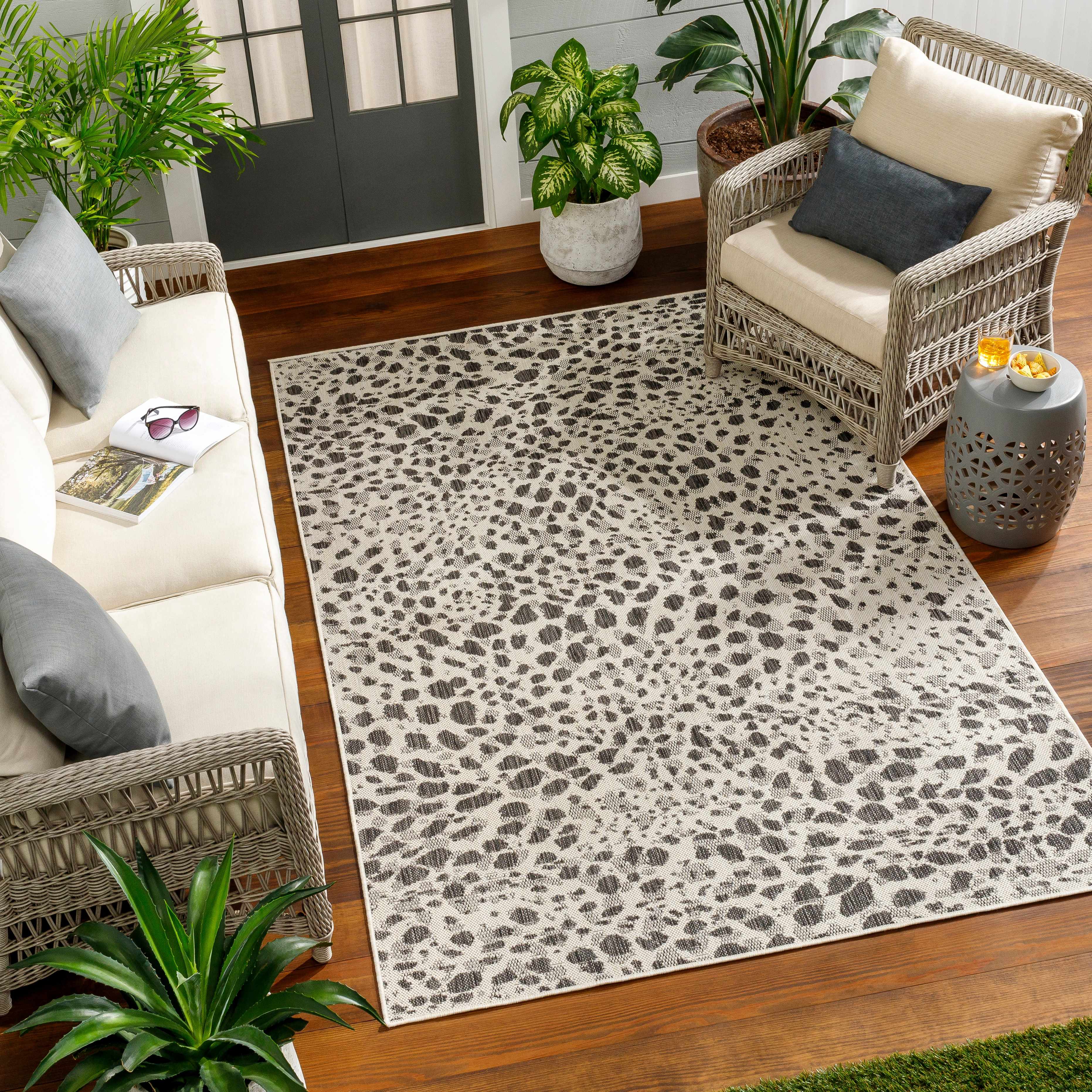 Erno 5'3in x 7' Outdoor Area Rug - Hauteloom