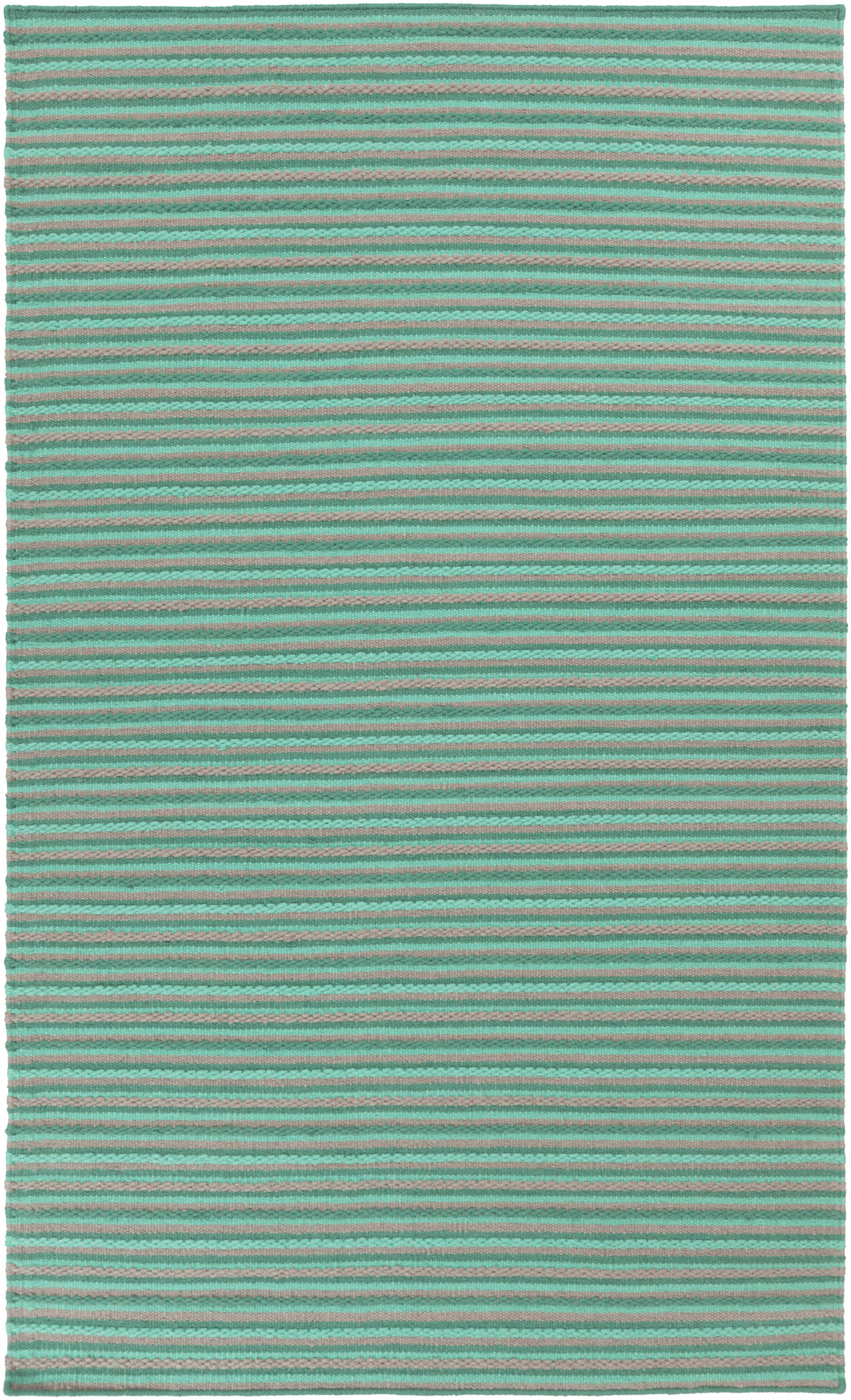 Bergheim 8' x 11' Striped Solid Stripes Wool Area Rug - Hauteloom