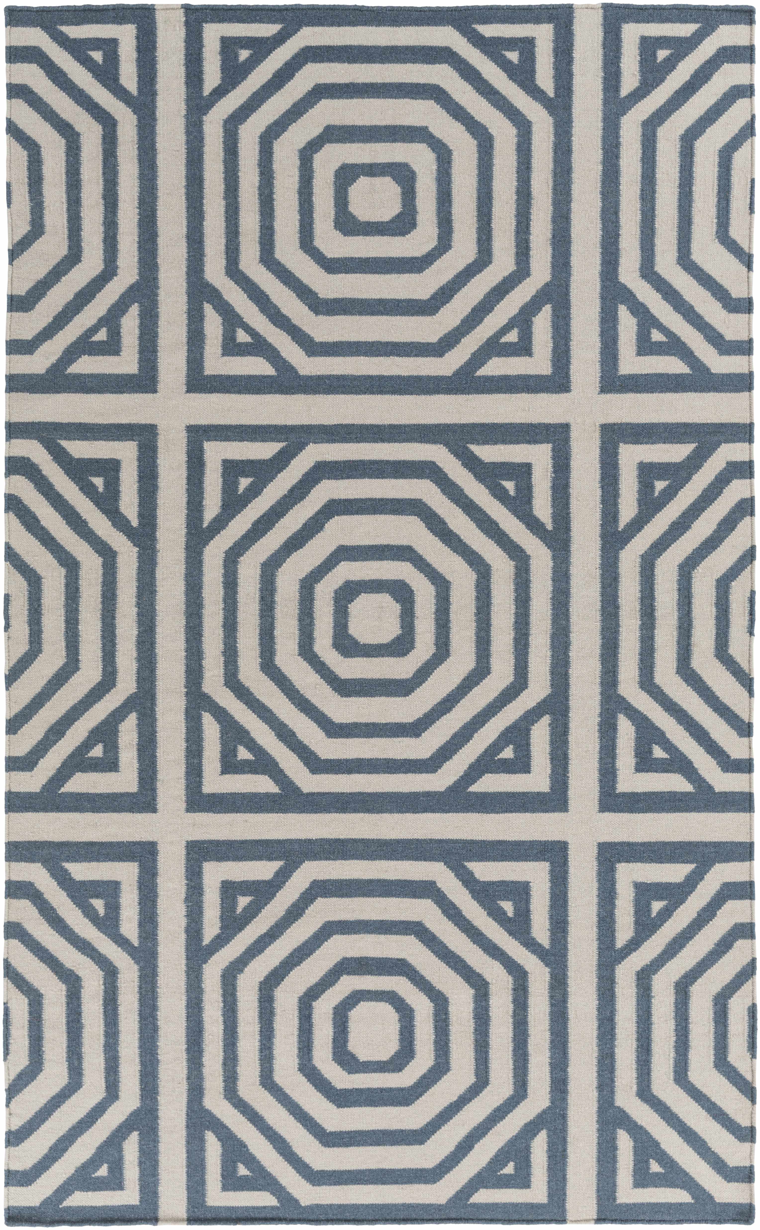 Westbrook 8' x 10' Modern Flat Weave Moroccan Trellis Wool Area Rug - Hauteloom