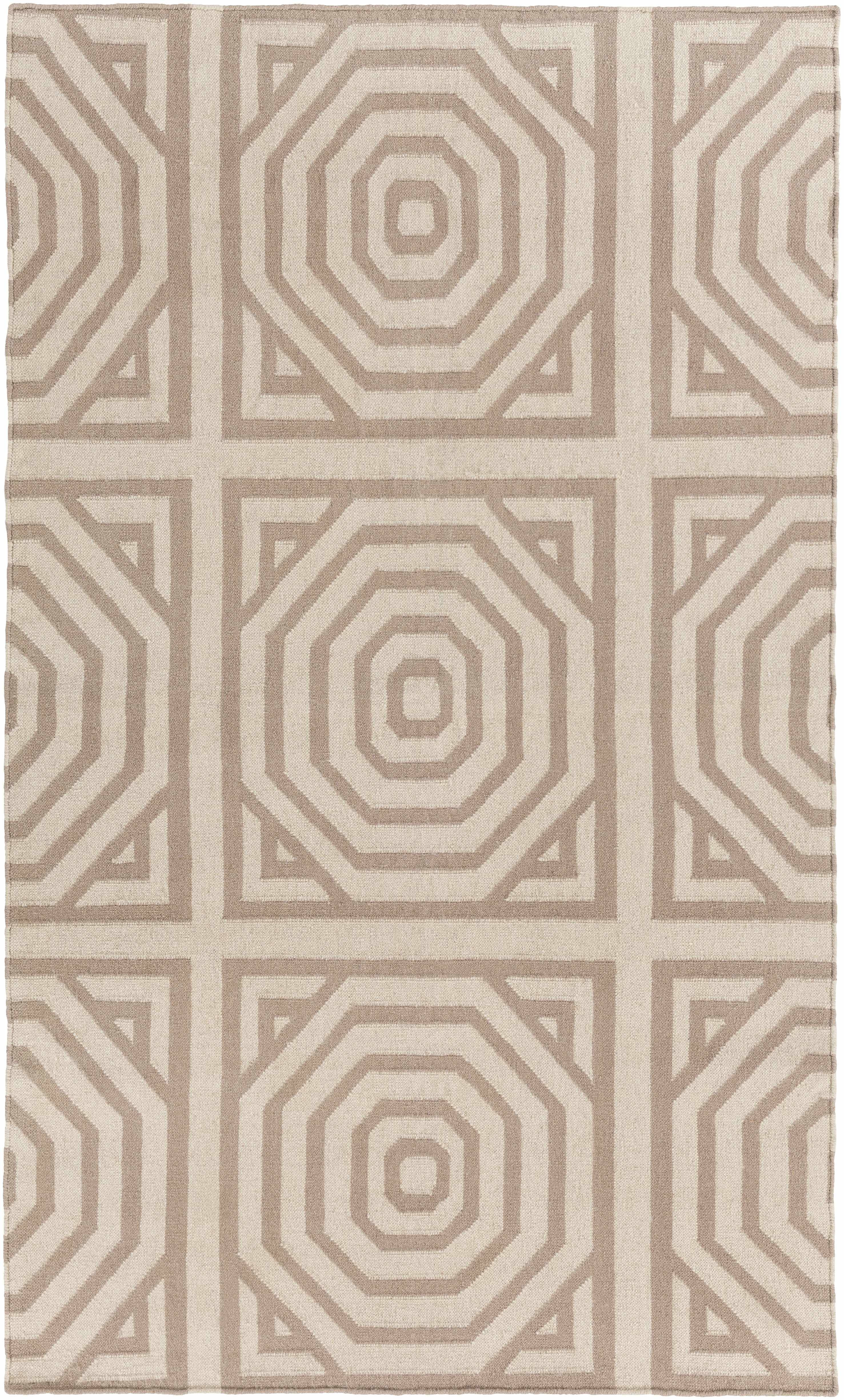 Terlton 8' x 10' Modern Flat Weave Moroccan Trellis Wool Area Rug - Hauteloom