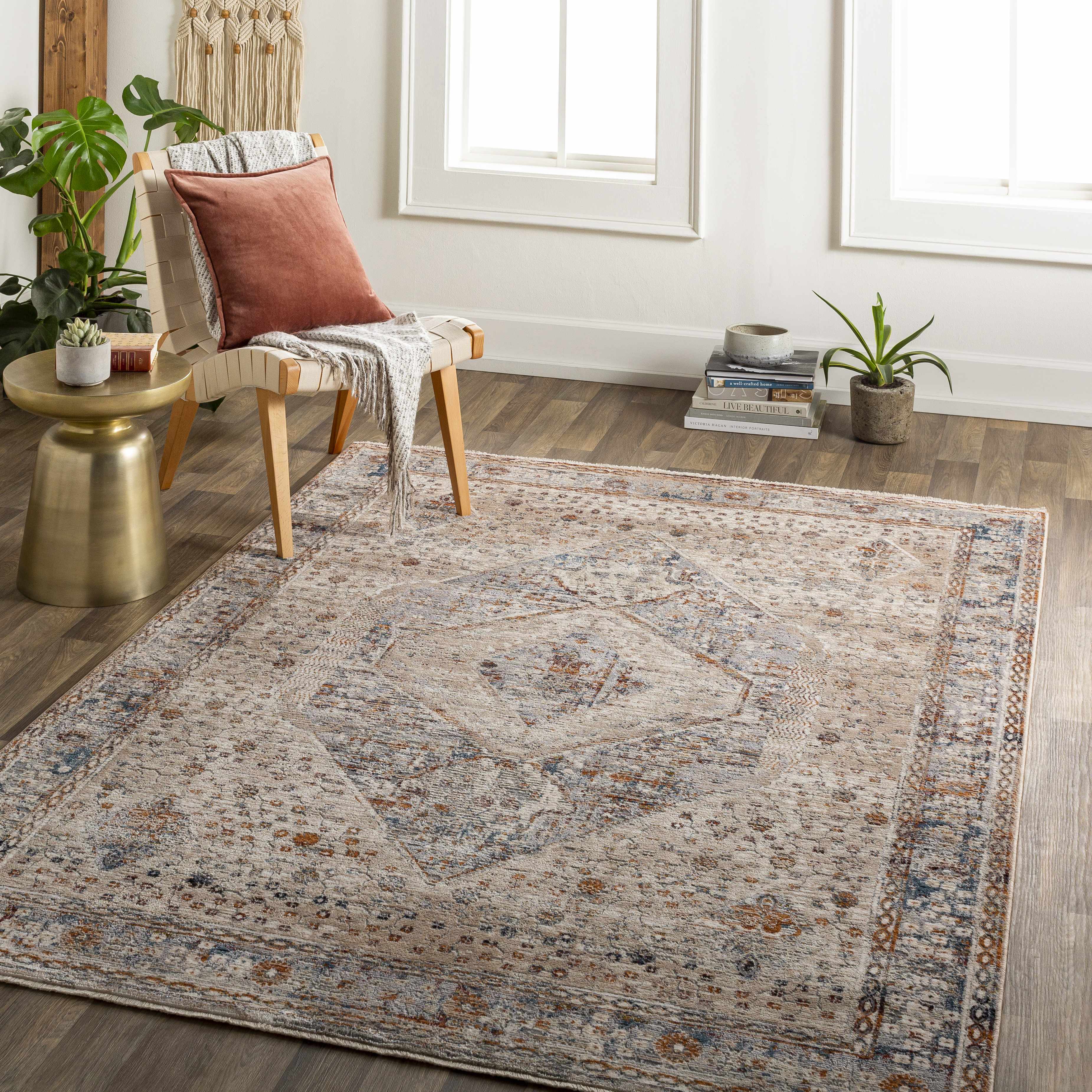 Roy 5' x 8'2in Updated Traditional Farmhouse Area Rug - Hauteloom