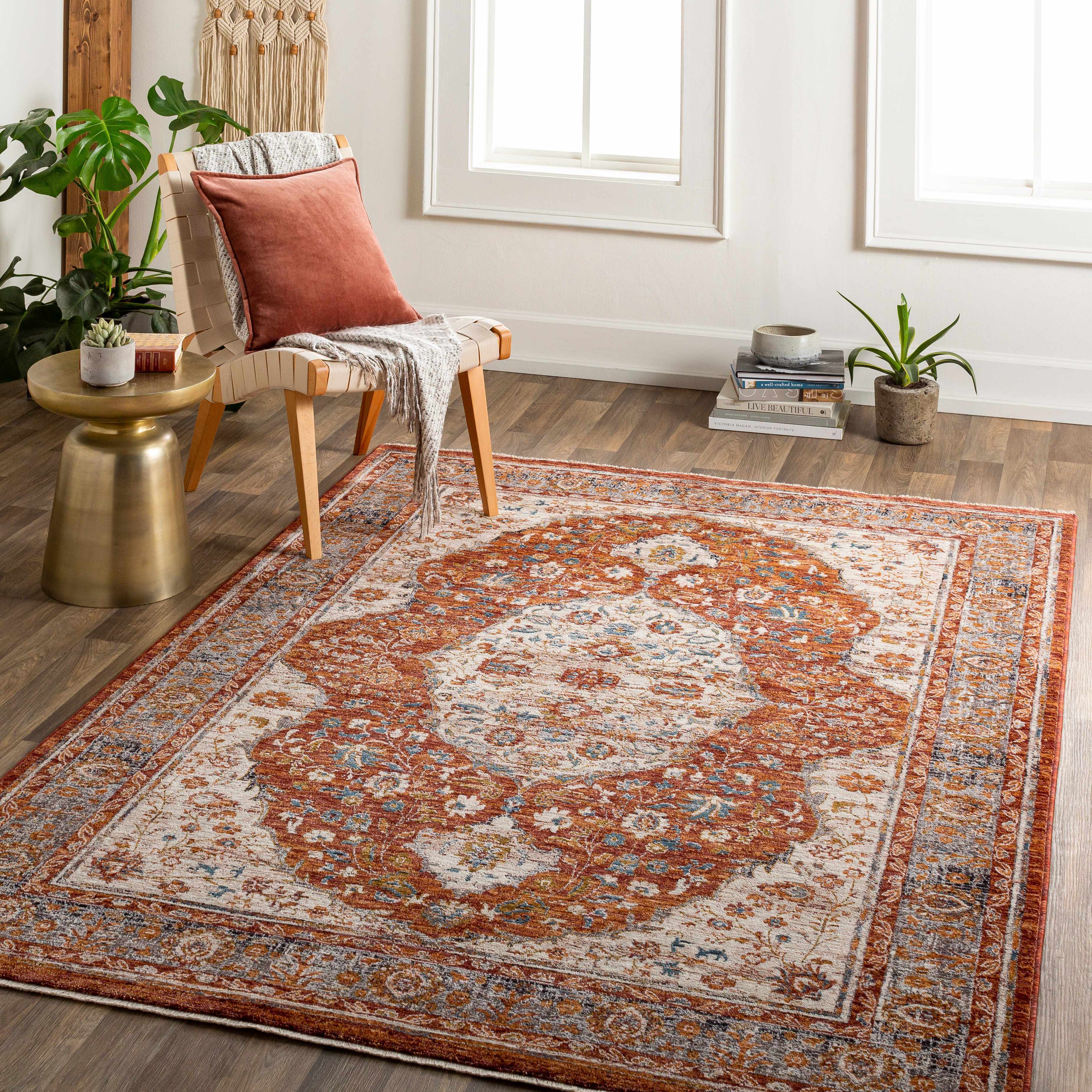 Irricana 5' x 8'2in Updated Traditional Farmhouse Area Rug - Hauteloom