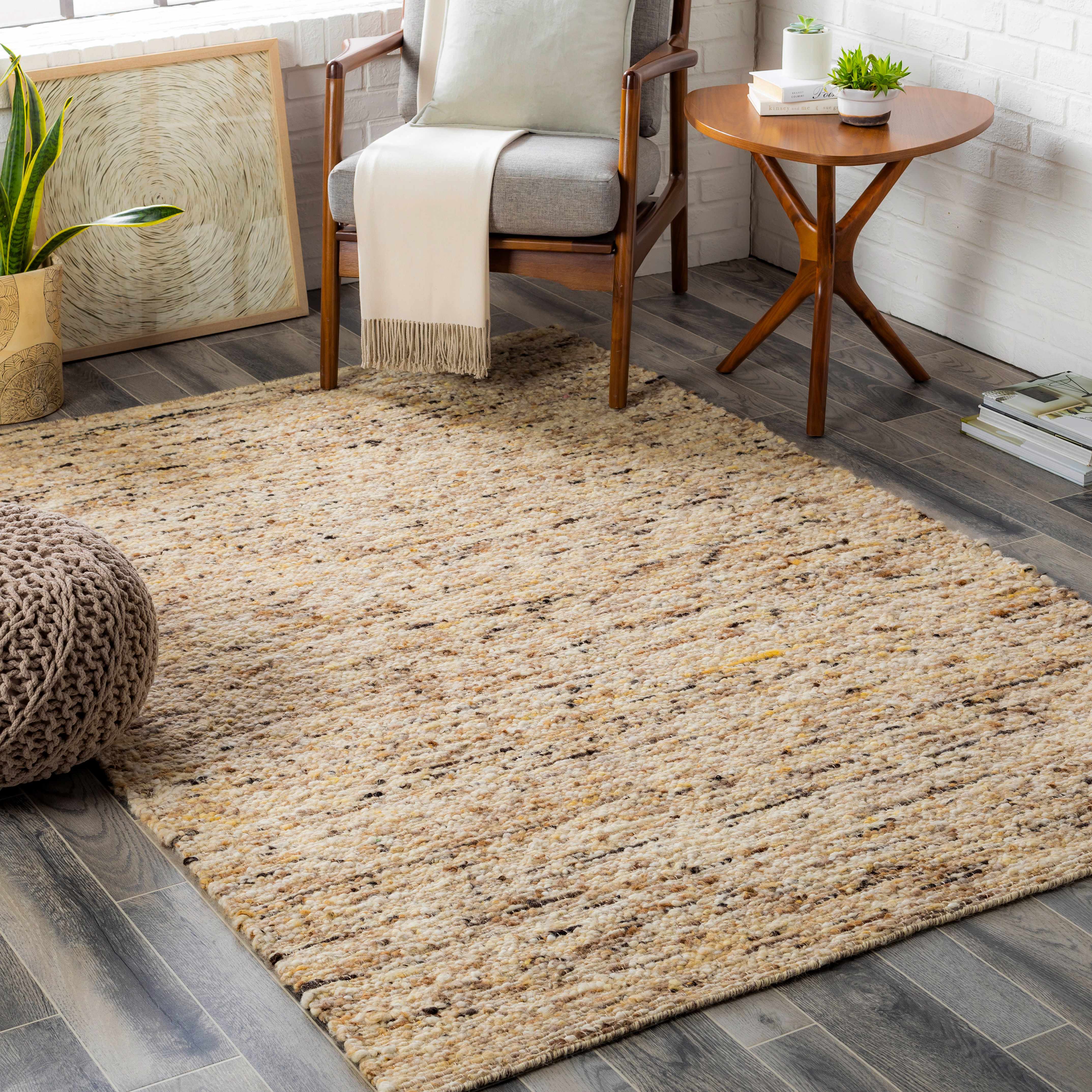 Craigieburn 8' x 10' Handmade Solid Wool Area Rug - Hauteloom