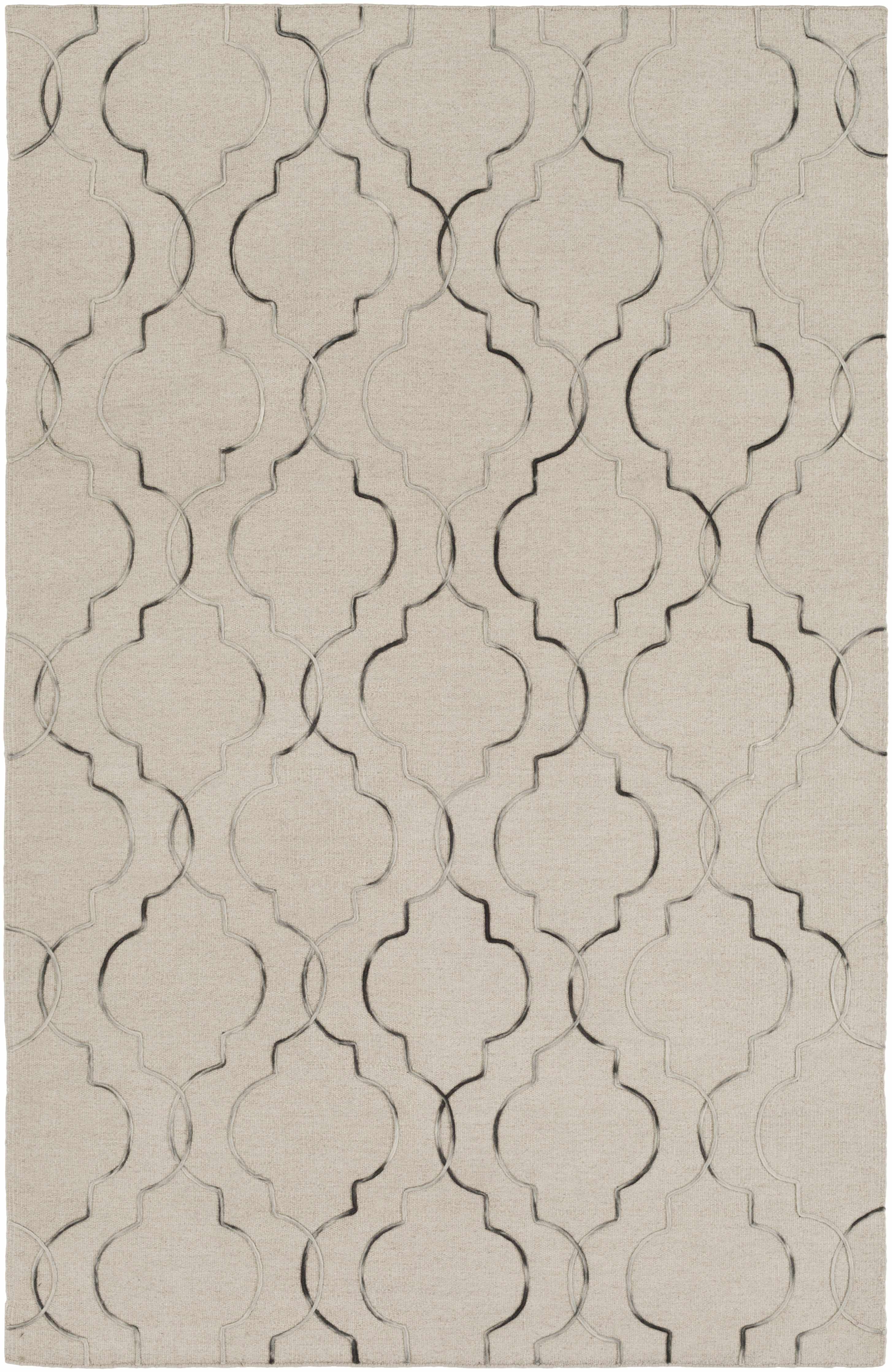 Wycombe 9' x 13' Transitional Modern Moroccan Trellis Wool Area Rug - Hauteloom