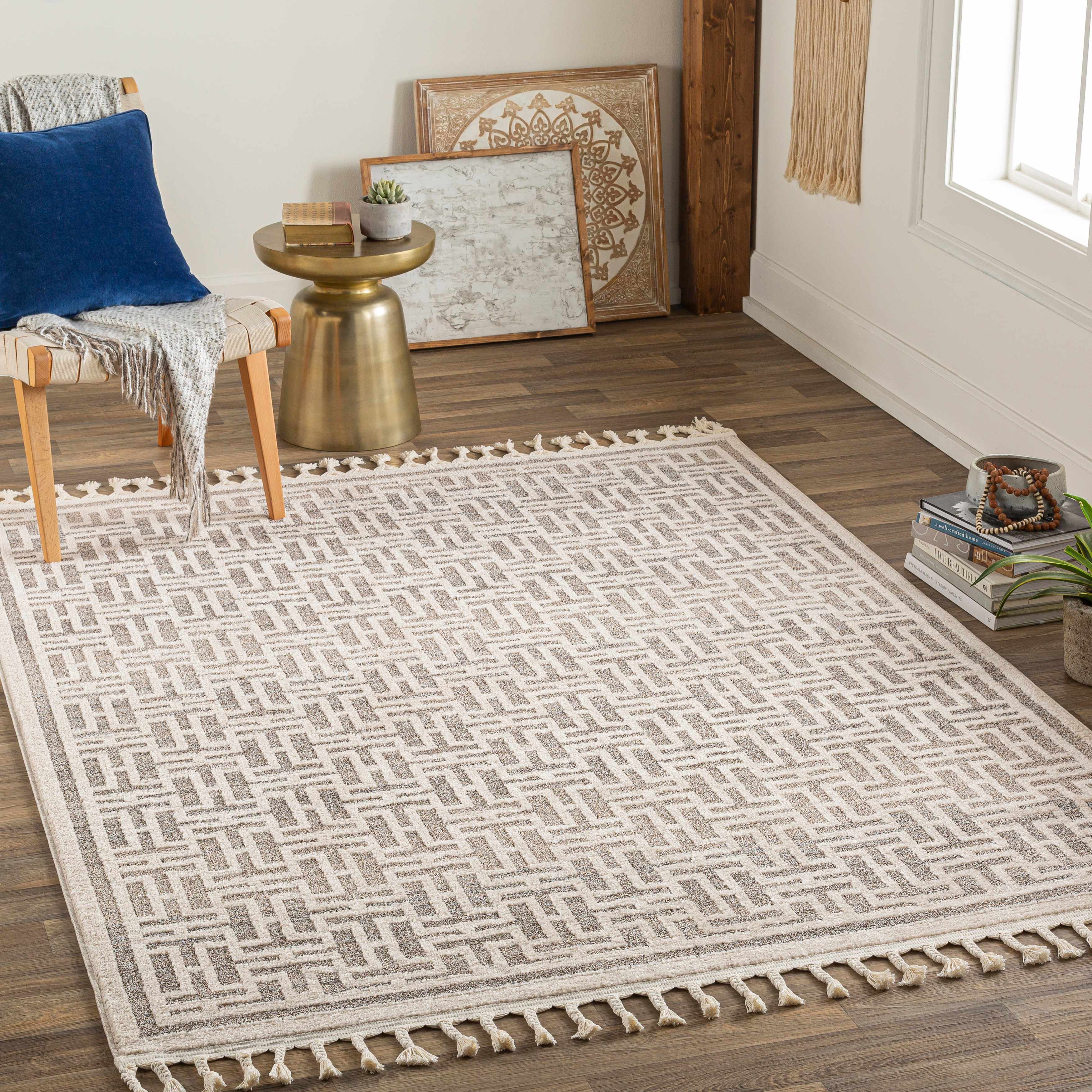Elliot 5'3in x 7' Area Rug - Hauteloom