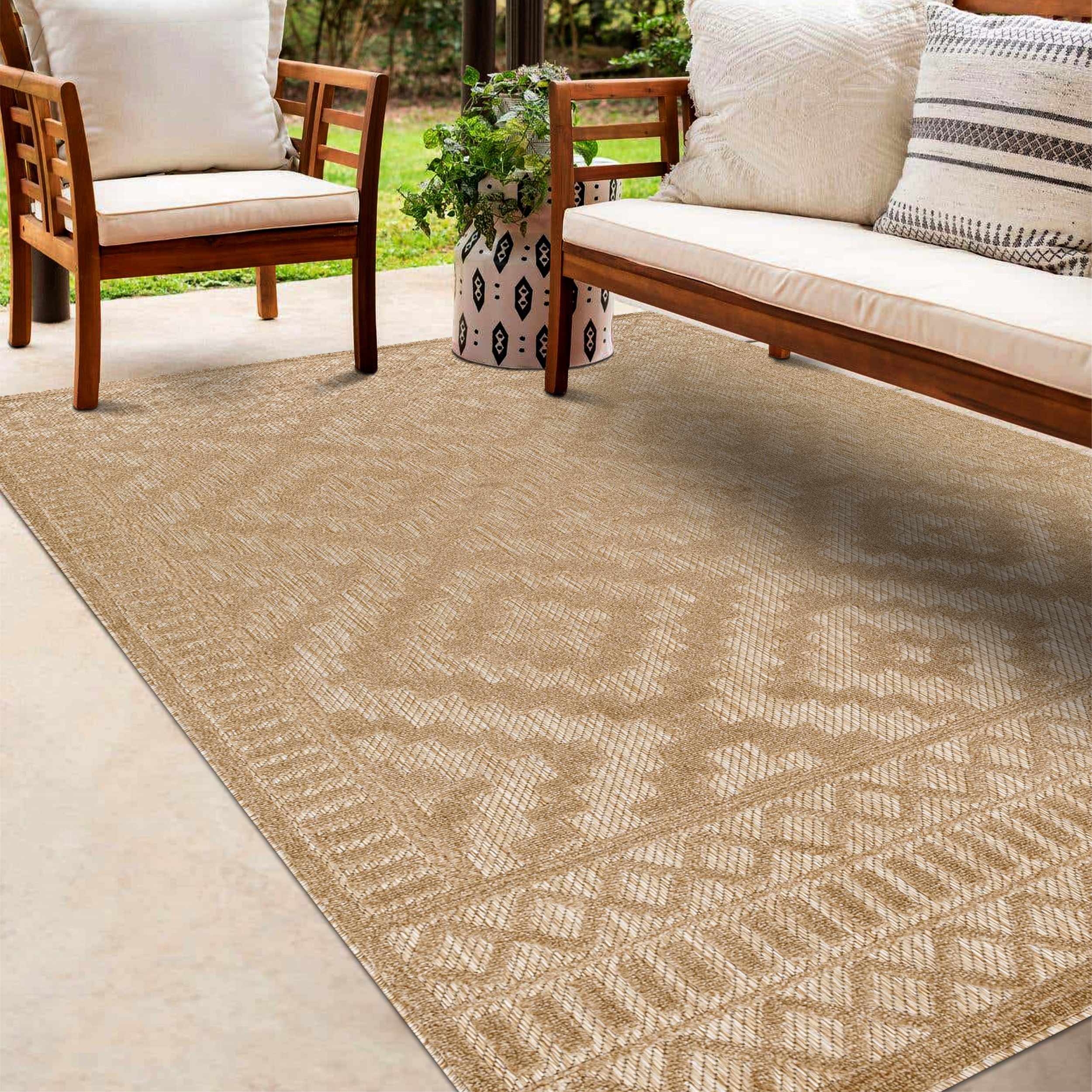 Feya 5'3in x 7' Outdoor Area Rug - Hauteloom