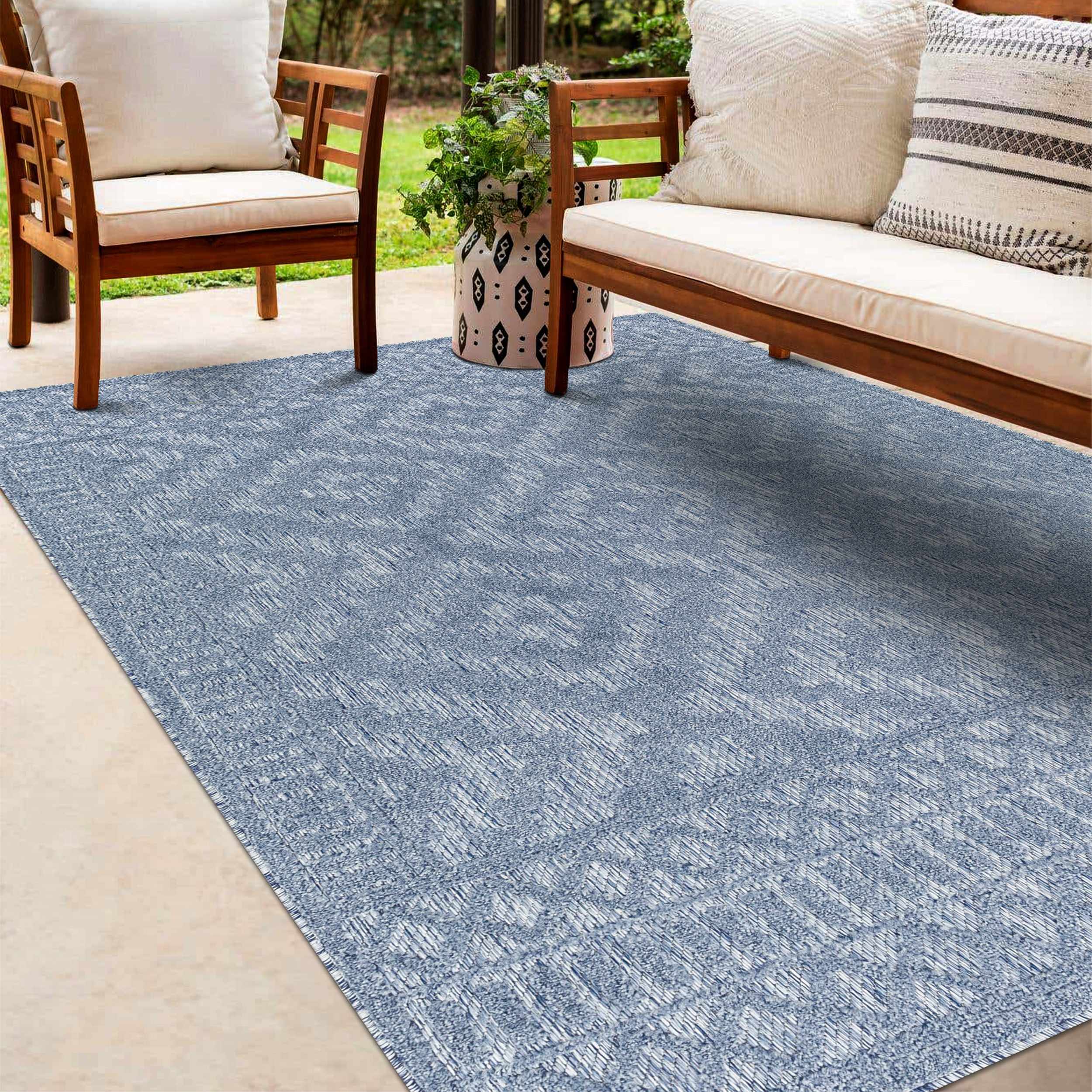 Feya 6'7in x 9' Outdoor Area Rug - Hauteloom
