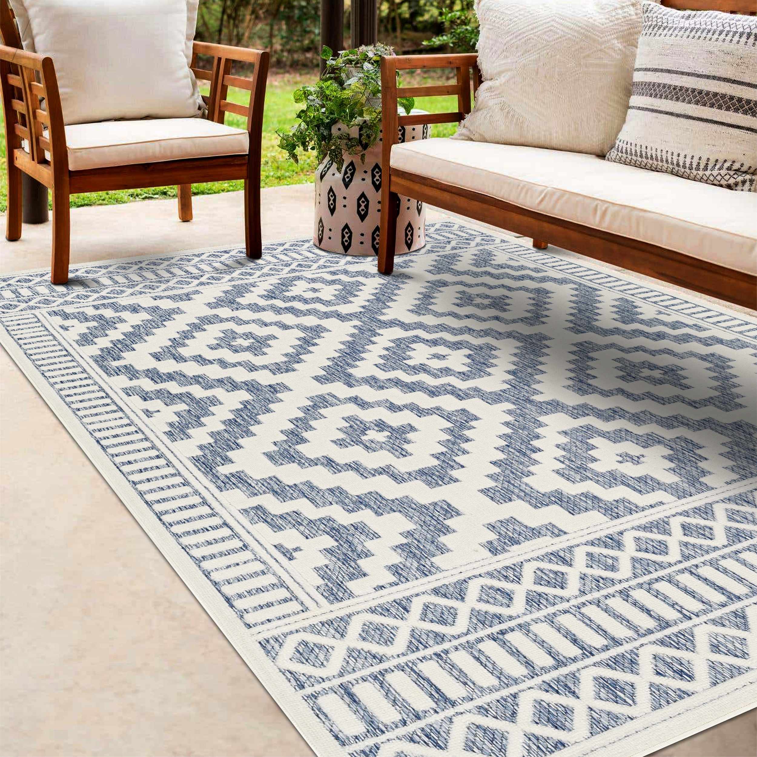 Feya 5'3in x 7' Outdoor Area Rug - Hauteloom