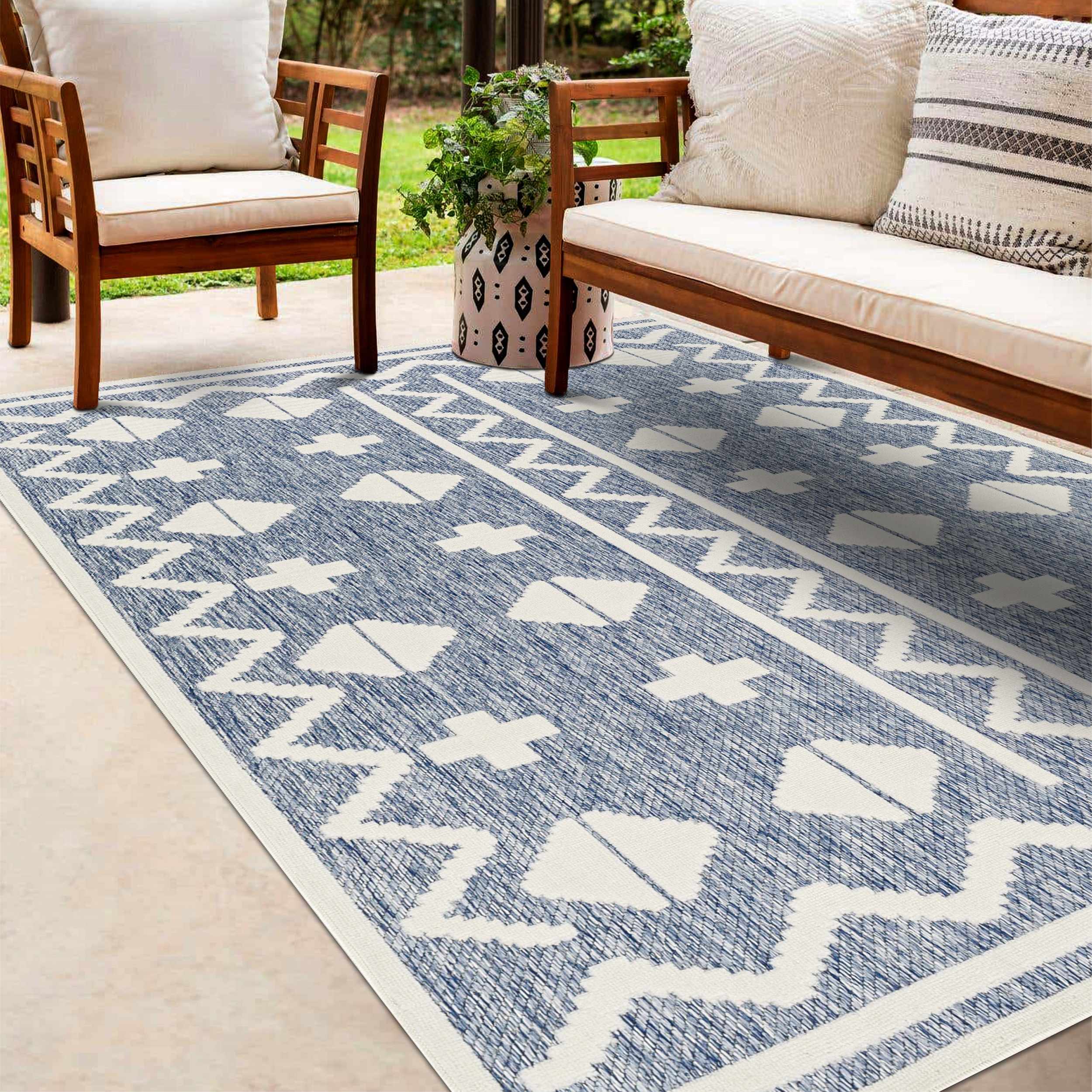 Elio 5'3in x 7' Outdoor Area Rug - Hauteloom