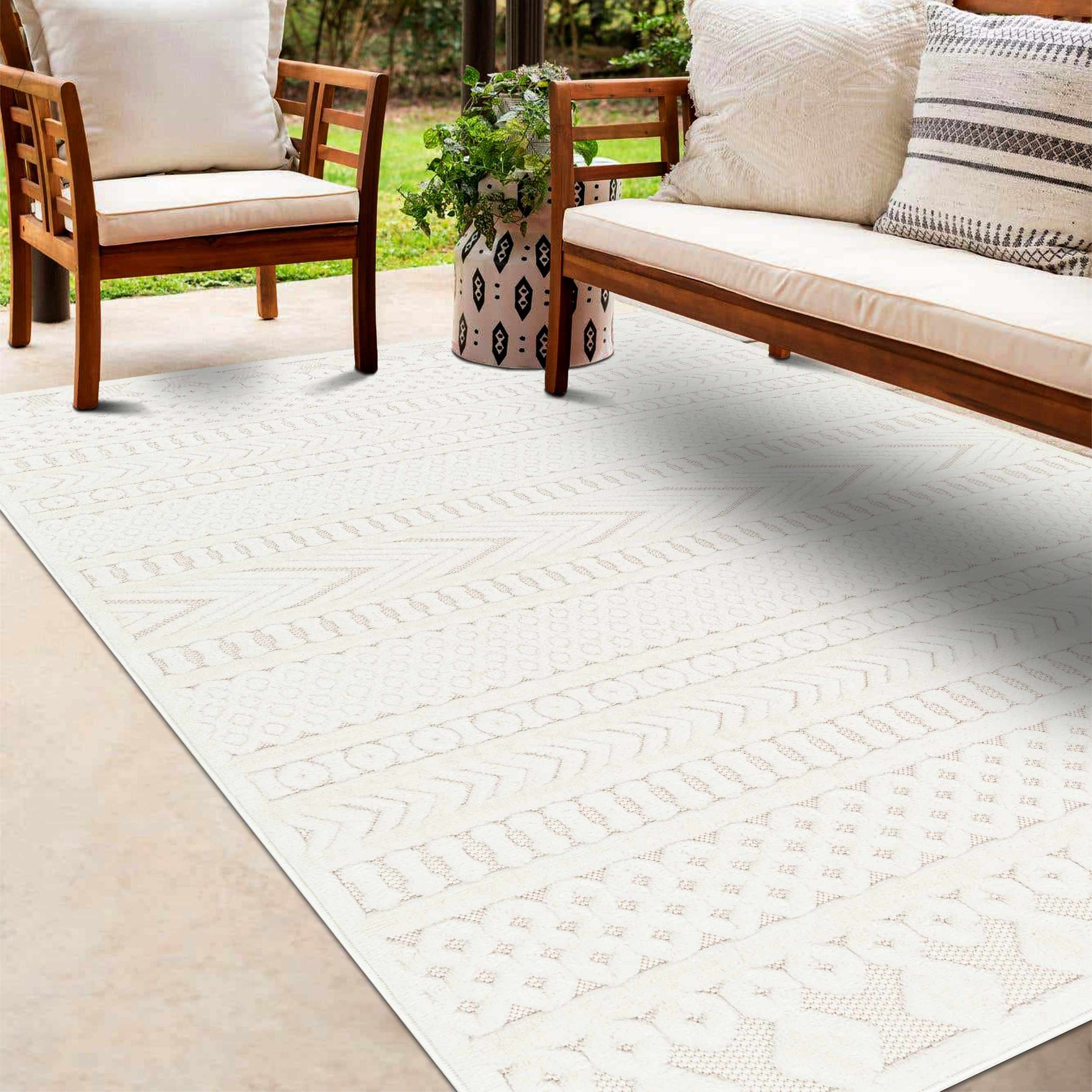 Jove 7'10in x 10' Outdoor Area Rug - Hauteloom