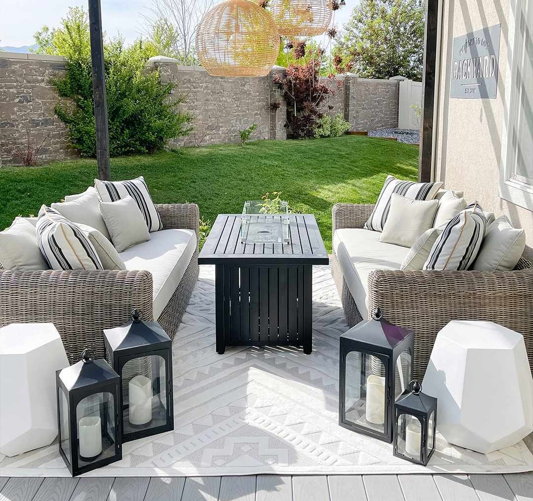 Alida 5'3in x 7' Outdoor Area Rug - Hauteloom