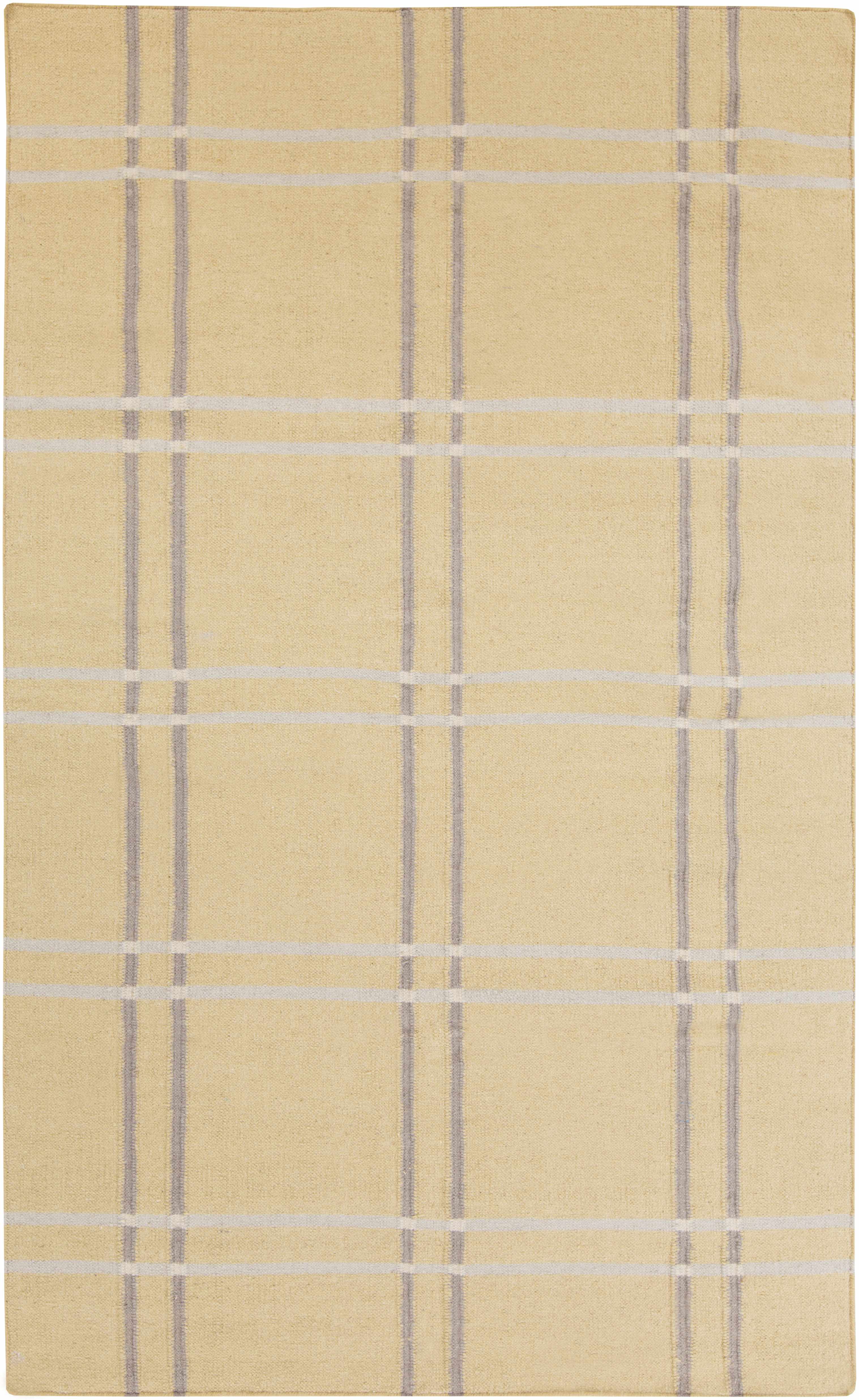 Wheeler 8' x 11' Modern Solid Stripes Wool Area Rug - Hauteloom