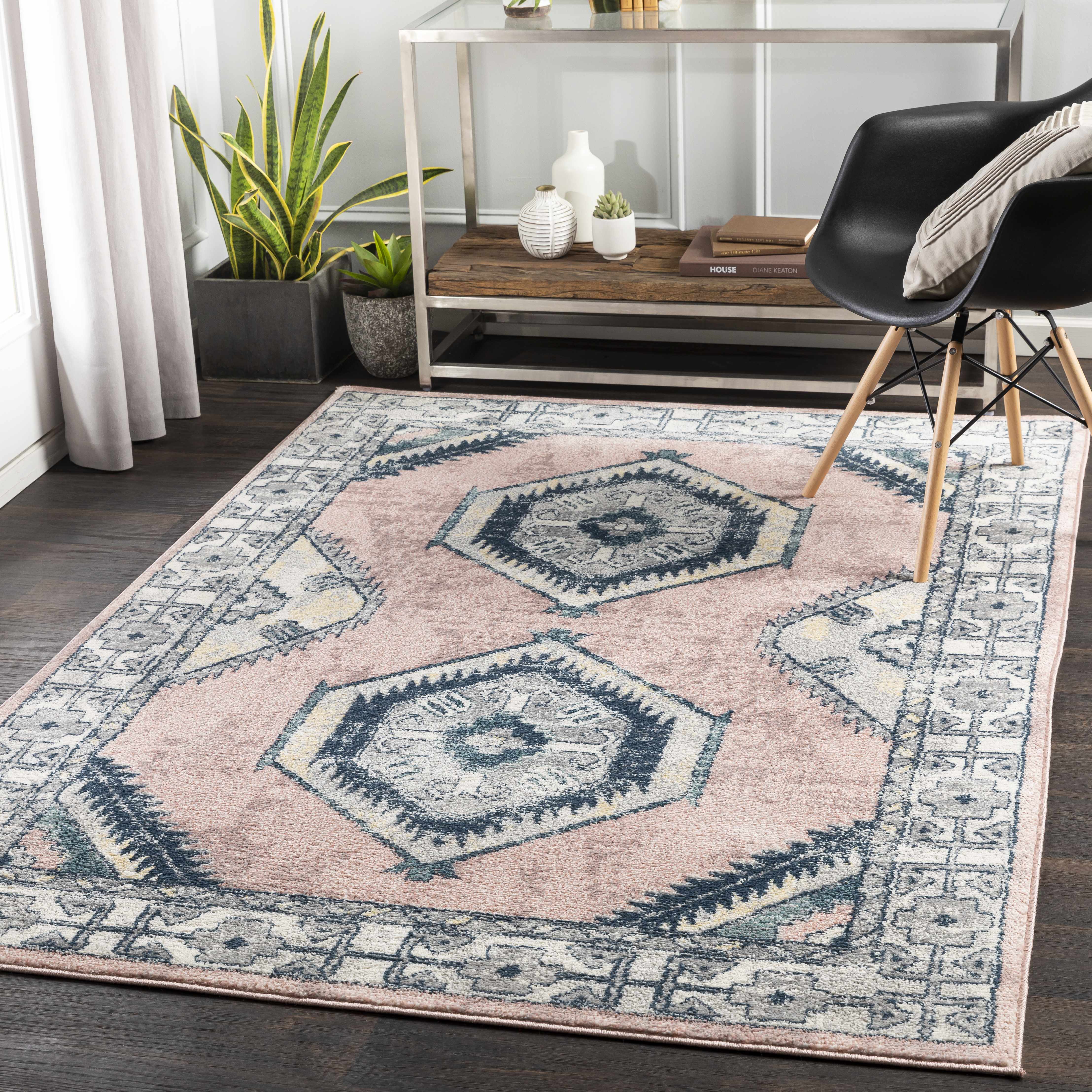 Brotton 6'7in x 9' Traditional Area Rug - Hauteloom