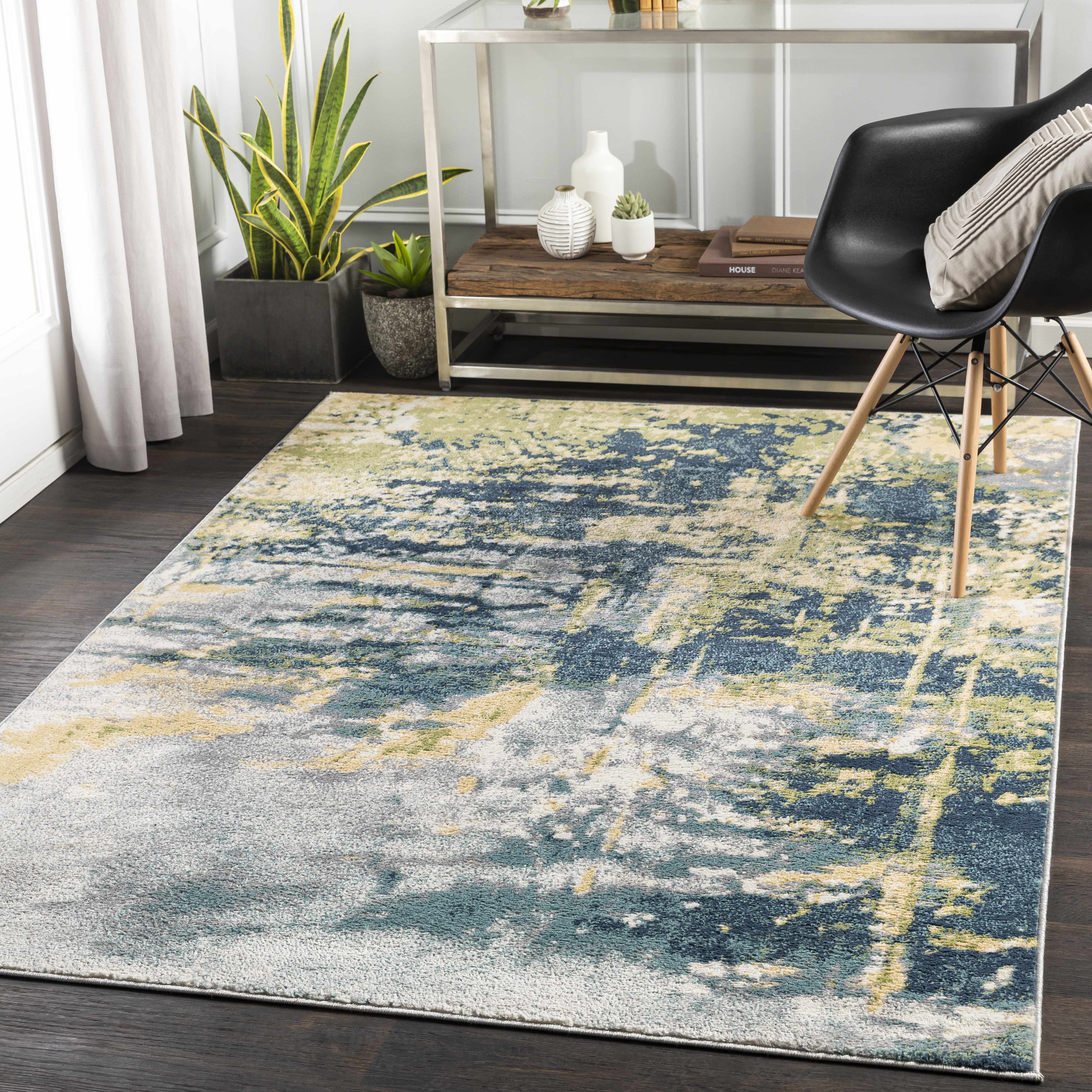 Helmsburg 6'7in x 9' Modern Area Rug - Hauteloom