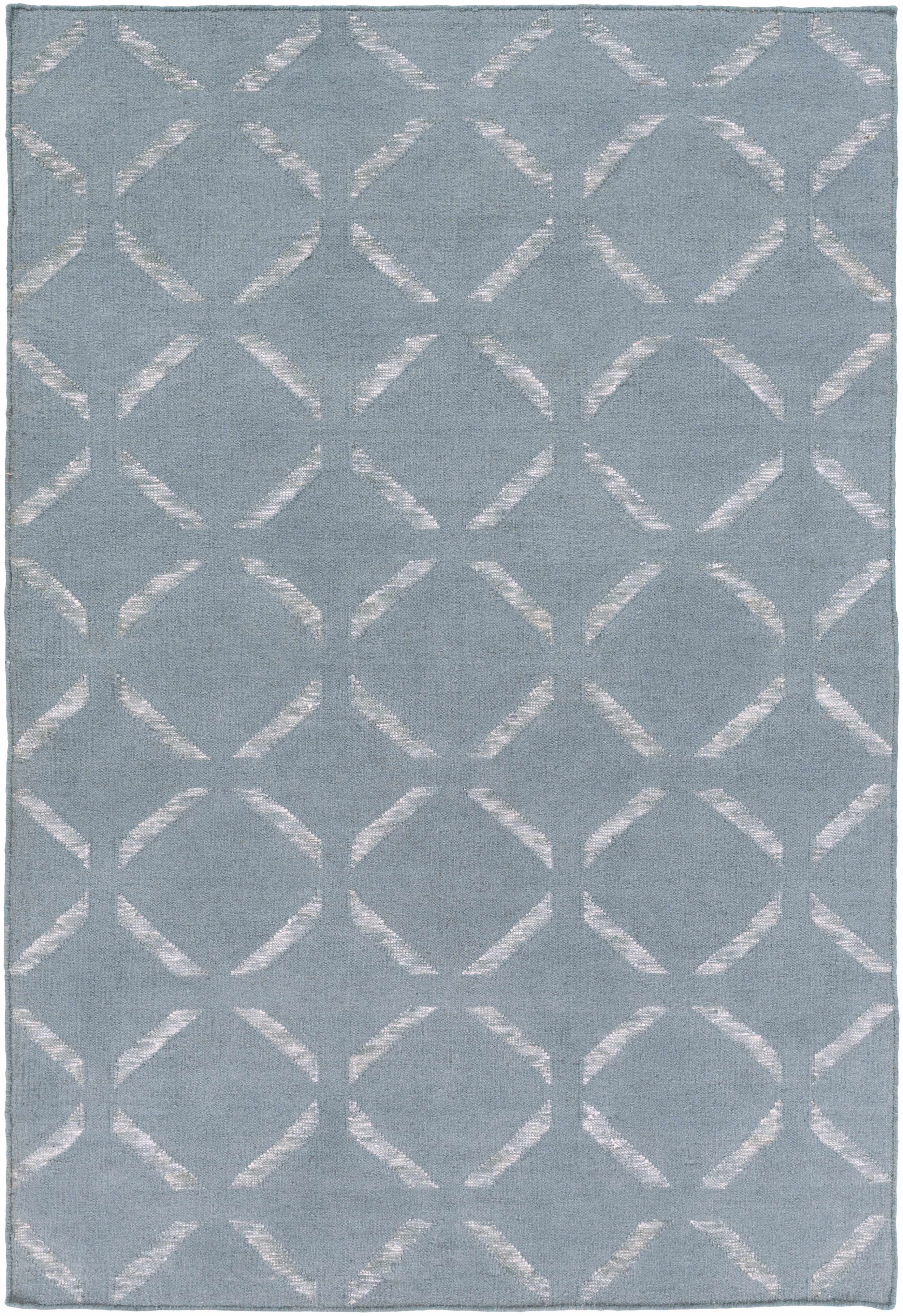 Weybridge 2' x 3' Transitional Modern Moroccan Trellis Wool Area Rug - Hauteloom