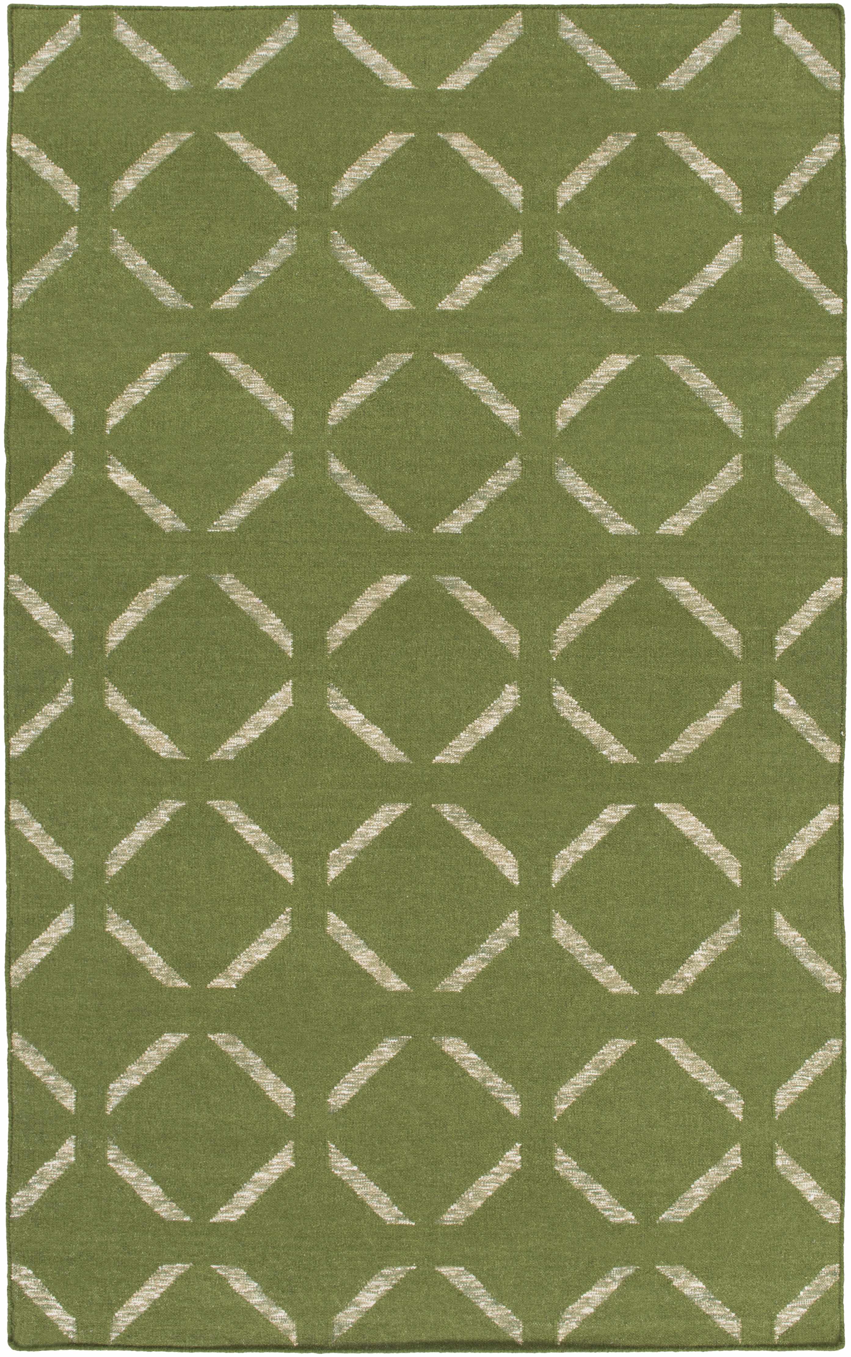 Wardville 2' x 3' Transitional Modern Moroccan Trellis Wool Area Rug - Hauteloom