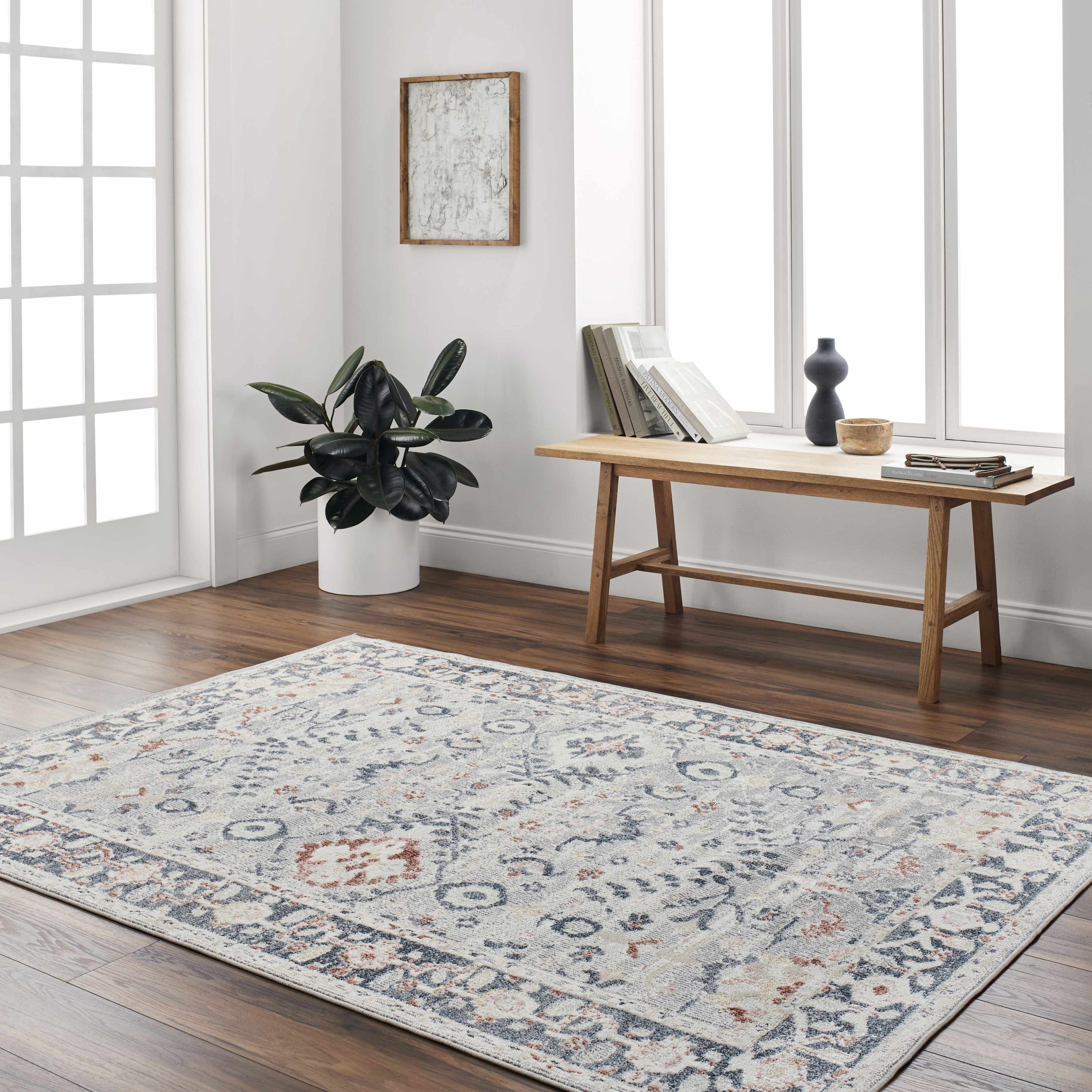 Atia 6'7in x 9' Area Rug - Hauteloom