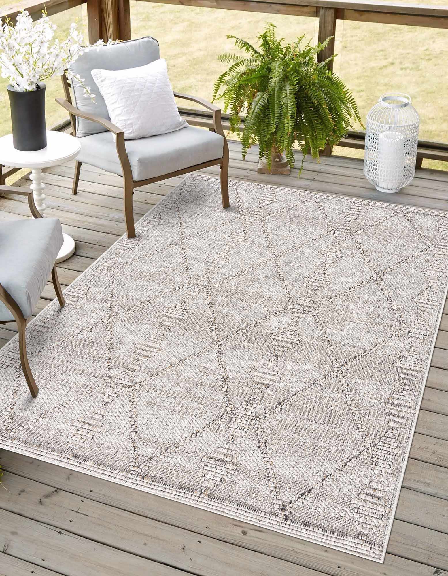 Nyla 7'6in x 10' Outdoor Area Rug - Hauteloom