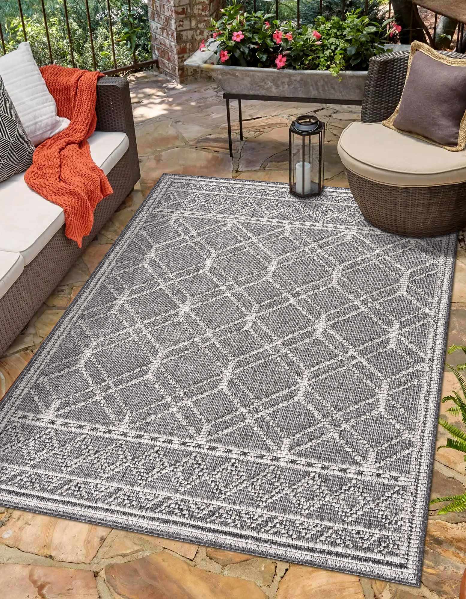 Diah 7'6in x 10' Outdoor Area Rug - Hauteloom