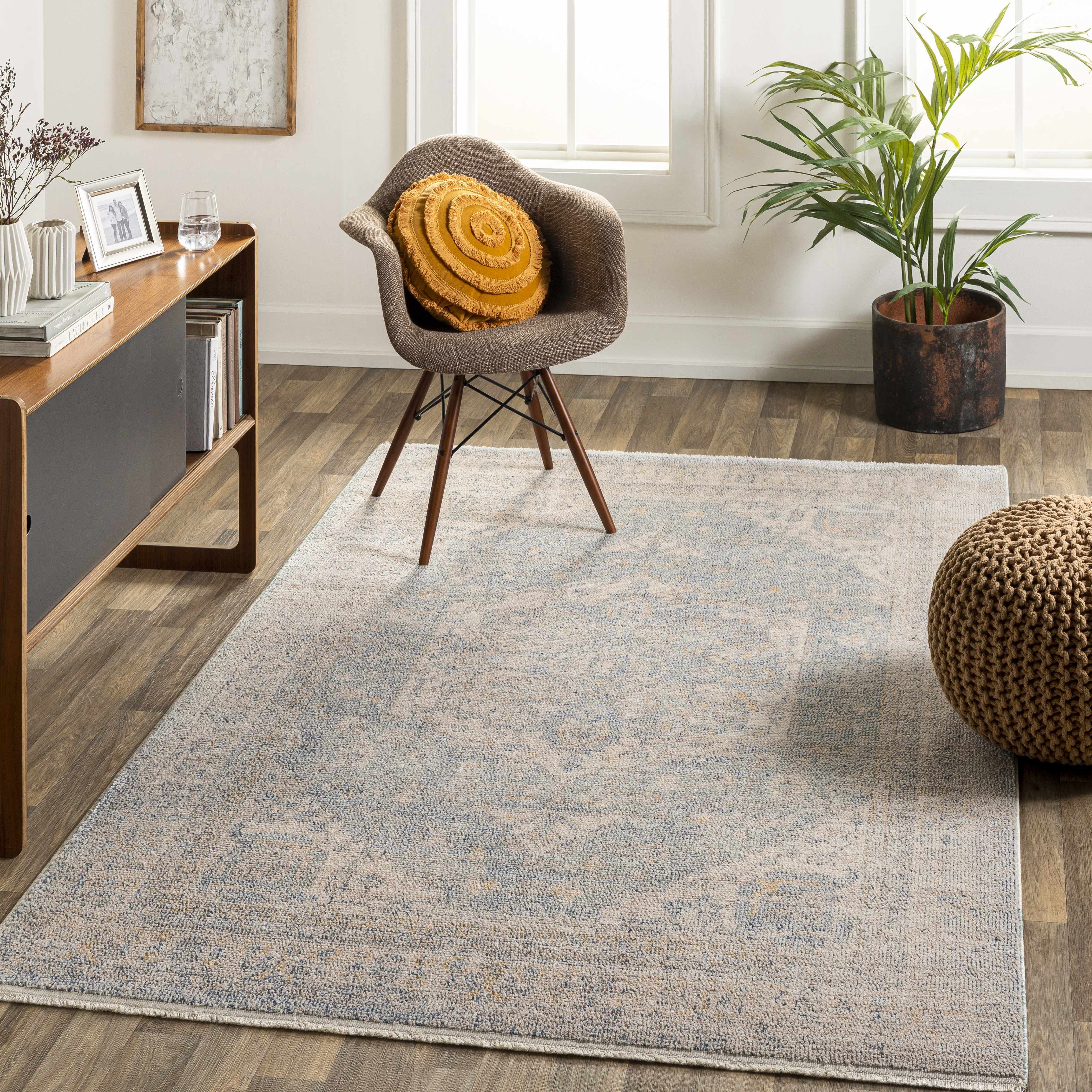 Enya 6'7in x 9' Updated Traditional Farmhouse Area Rug - Hauteloom