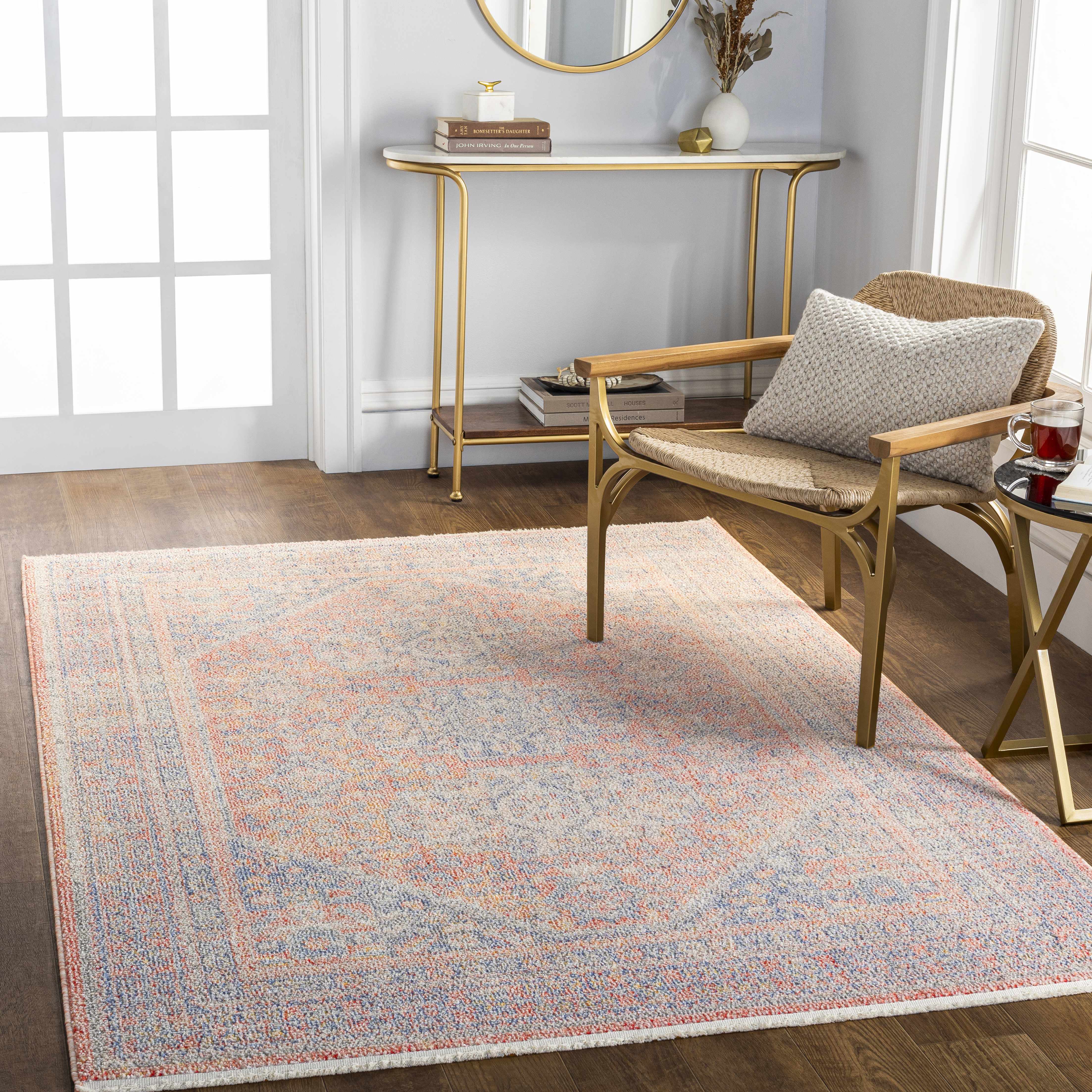 Vahn 5'3in x 7' Updated Traditional Farmhouse Area Rug - Hauteloom