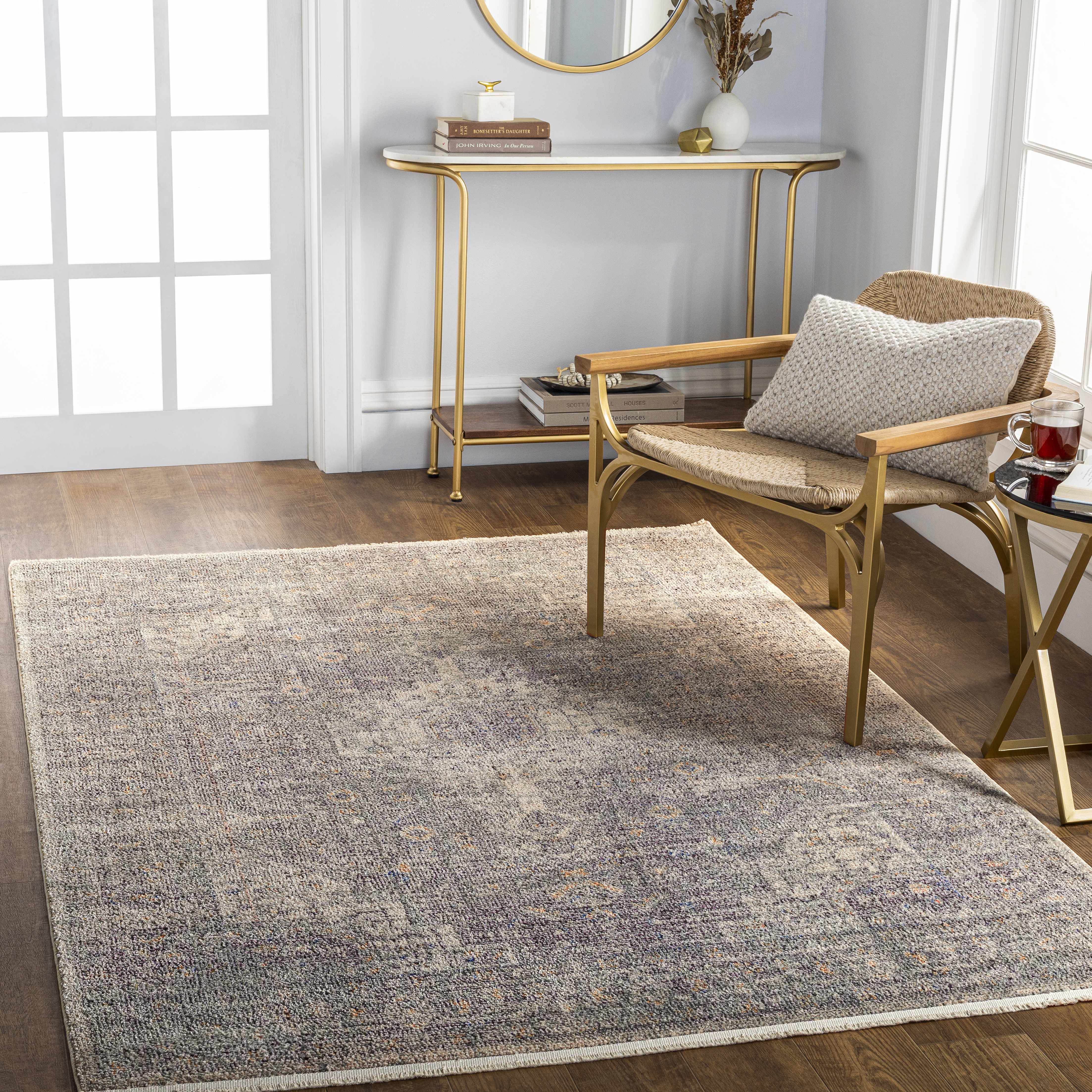Ciar 6'7in x 9' Updated Traditional Farmhouse Area Rug - Hauteloom