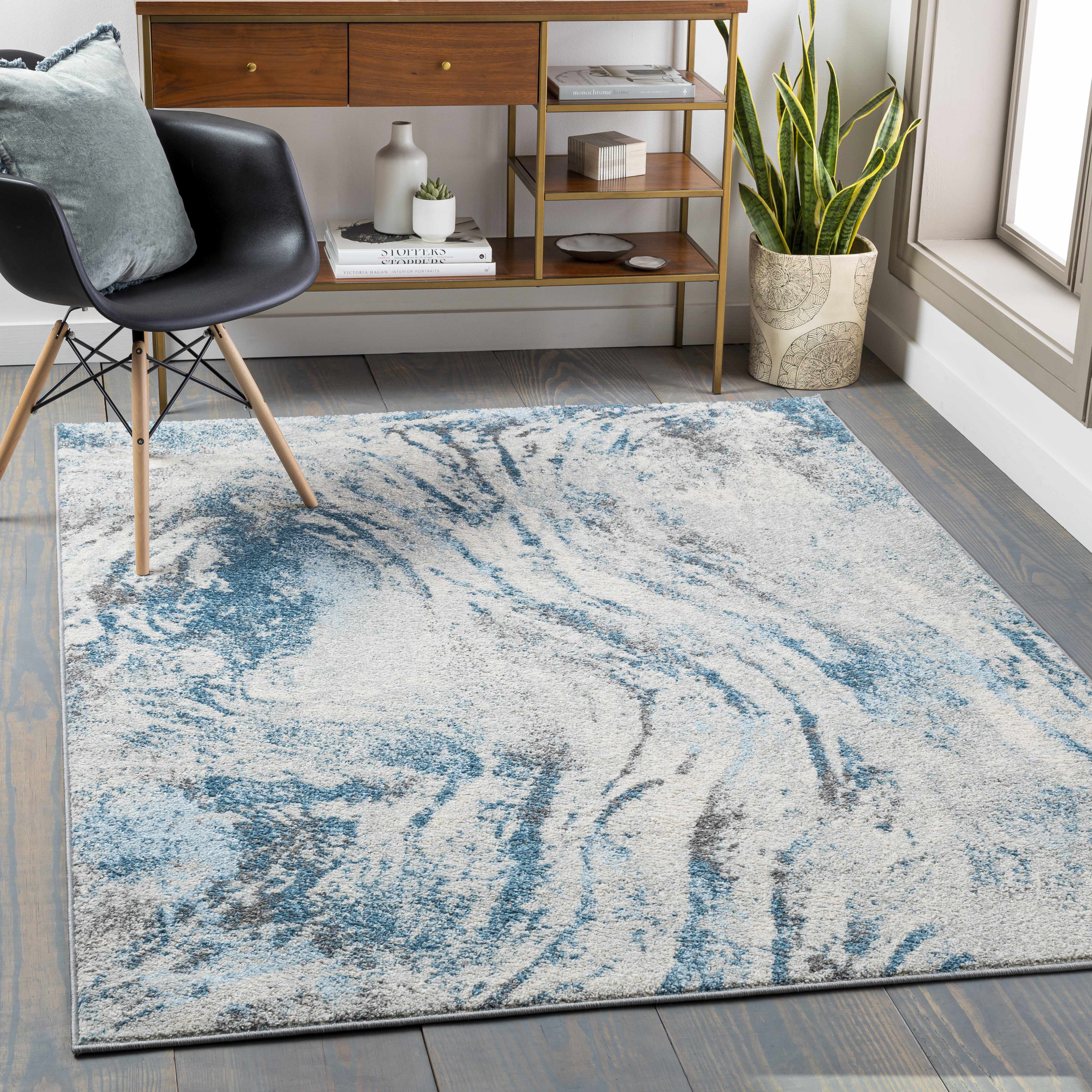 Polzeath 5'3in x 7'3in Modern Area Rug - Hauteloom