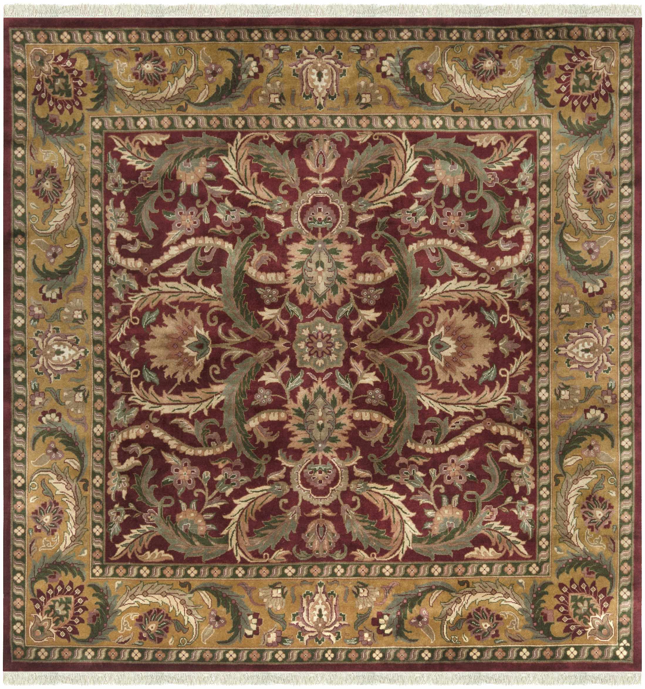 Steuben 8' Square Classic Handmade Traditional Persian NZ Wool Area Rug - Hauteloom