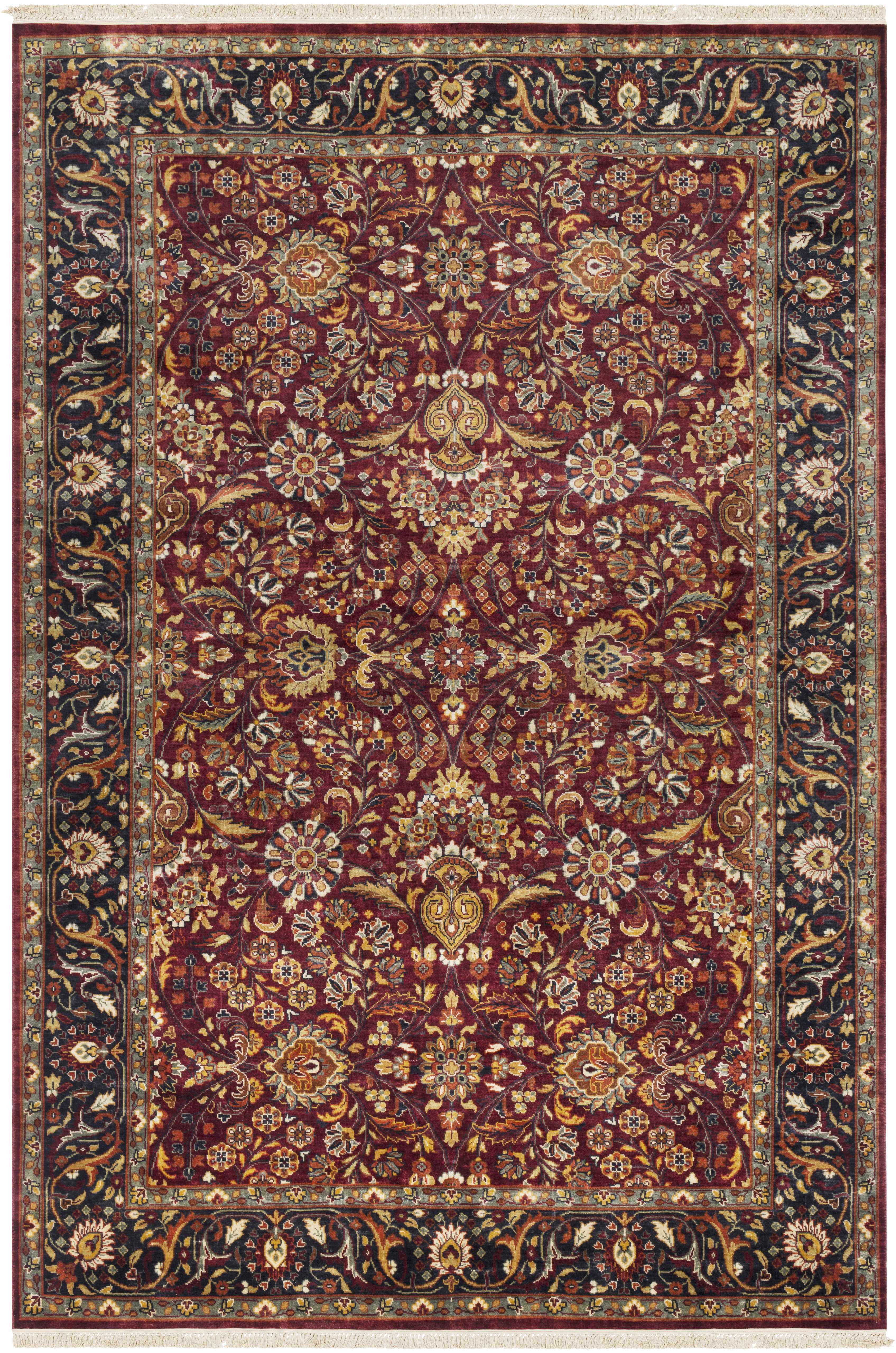 Hall 5'6in x 8'6in Traditional Handmade Traditional Persian NZ Wool Area Rug - Hauteloom