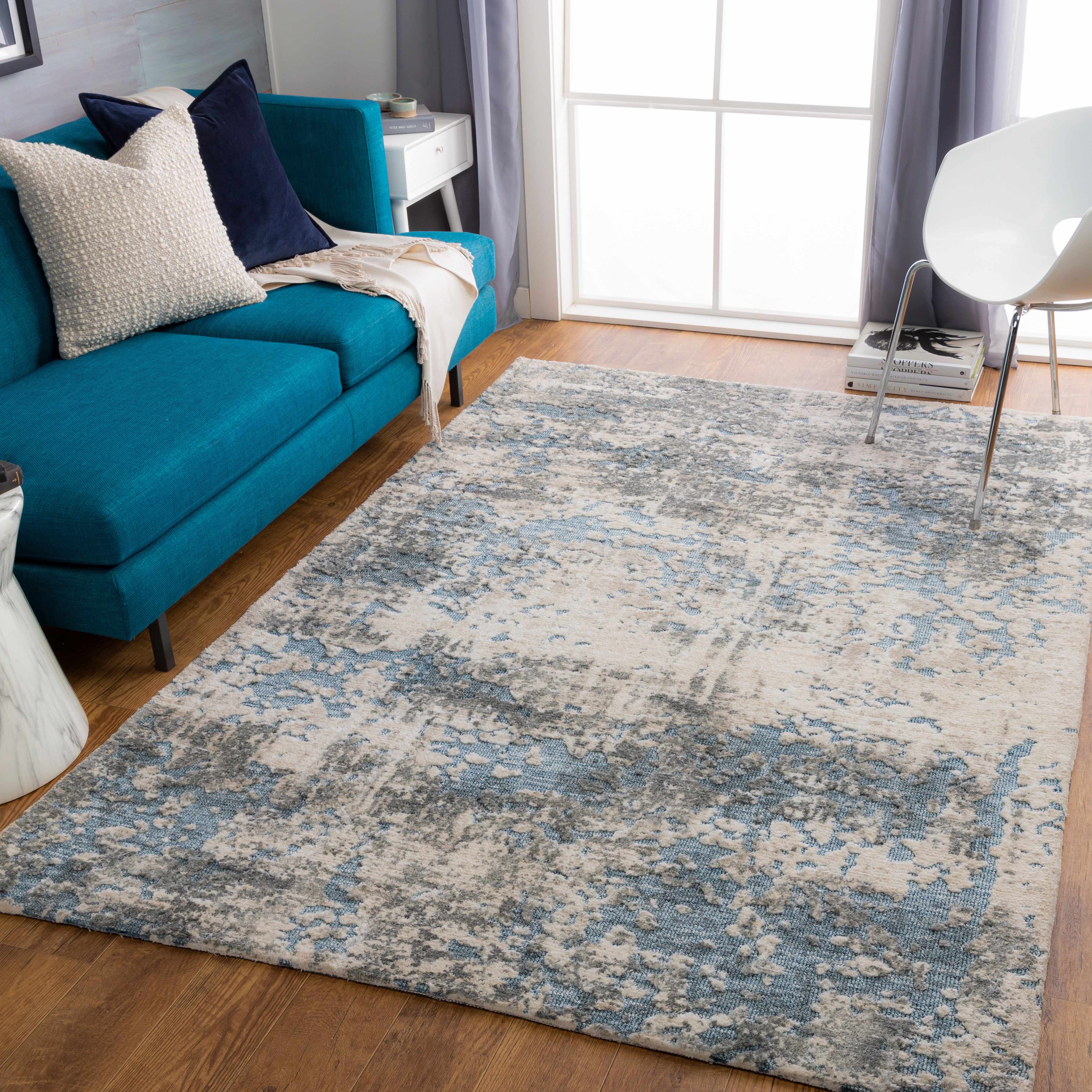 Indigo 8' x 10' Modern Area Rug - Hauteloom