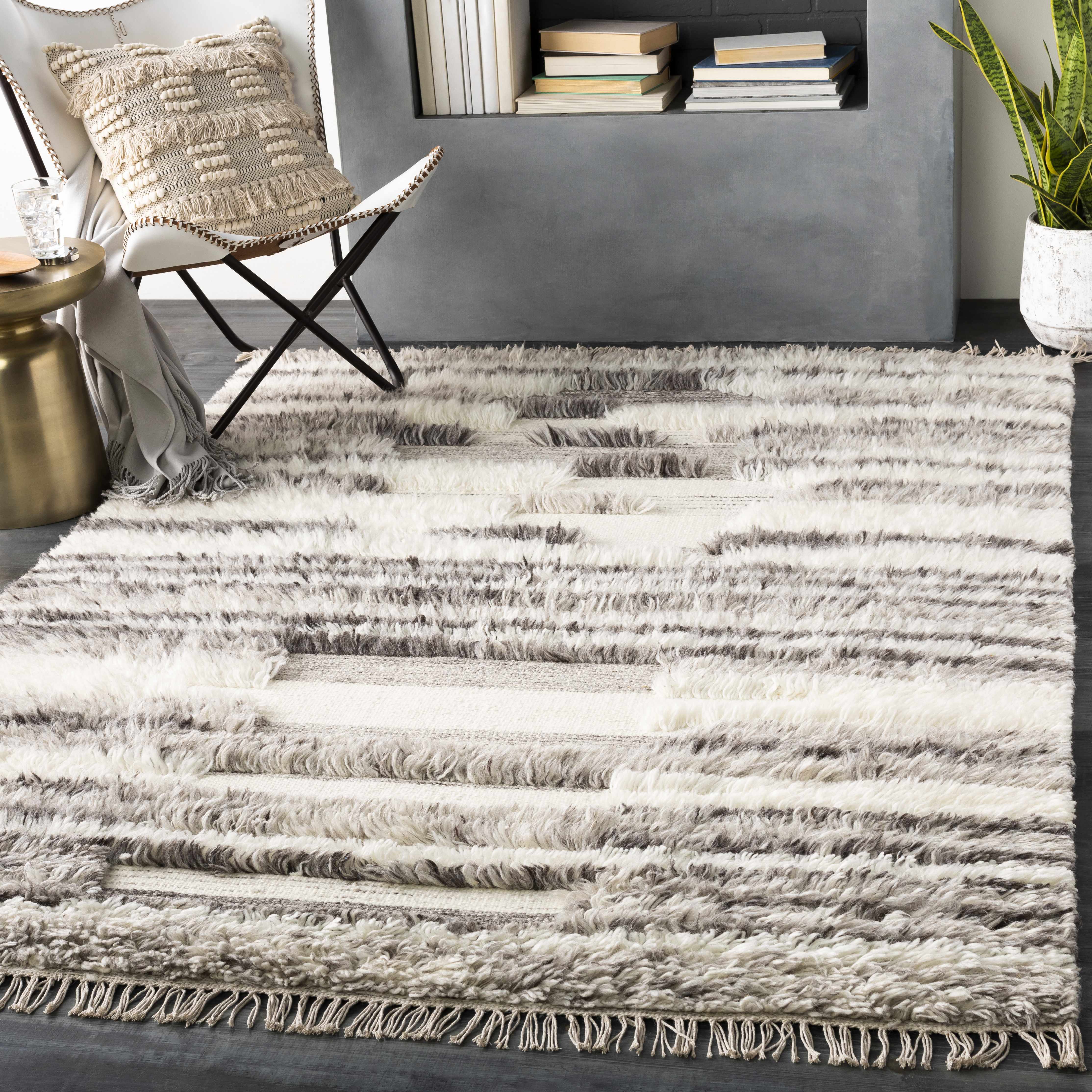 Vida 5' x 7'6in Cottage NZ Wool Area Rug - Hauteloom