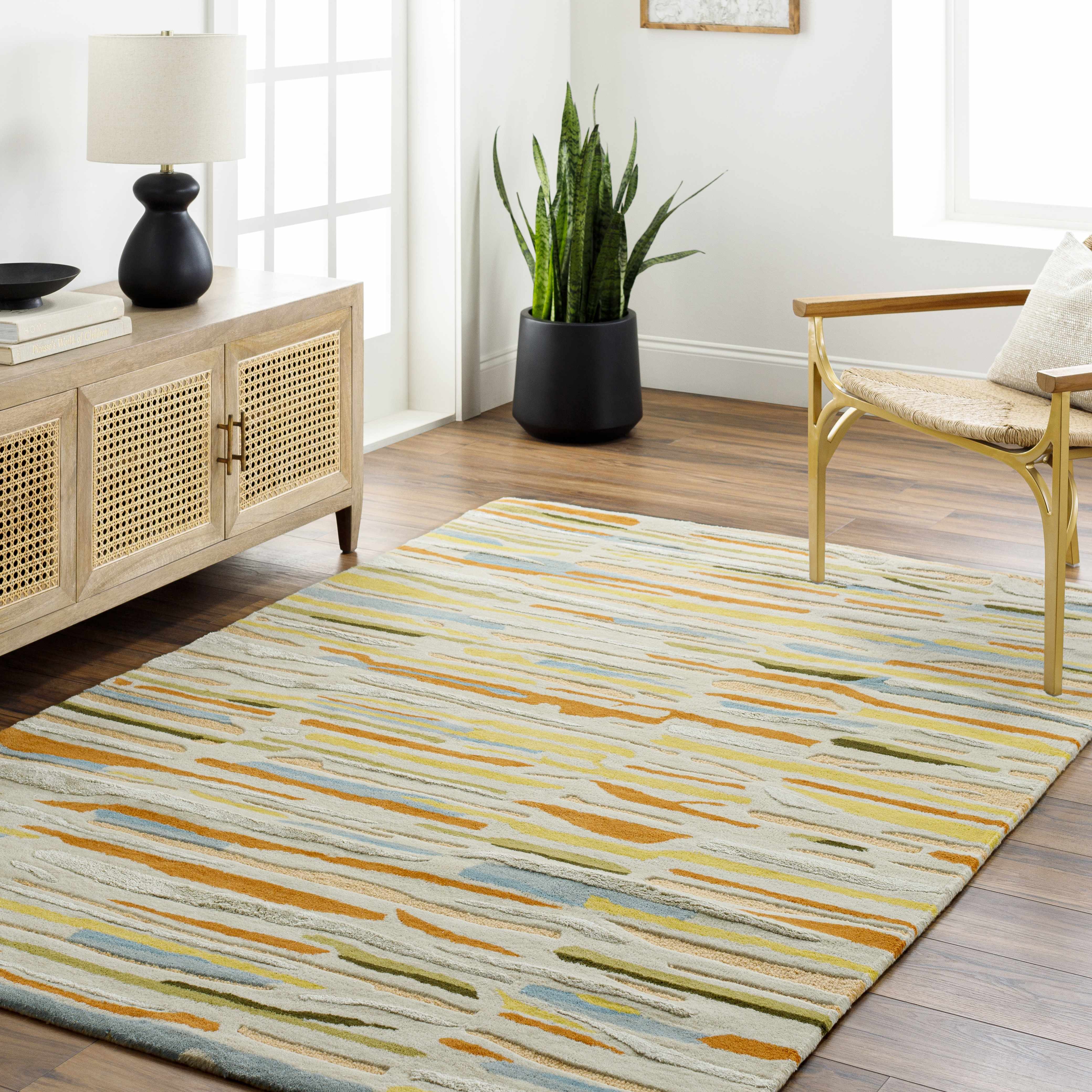 Aram 8' x 10' Wool Area Rug - Hauteloom