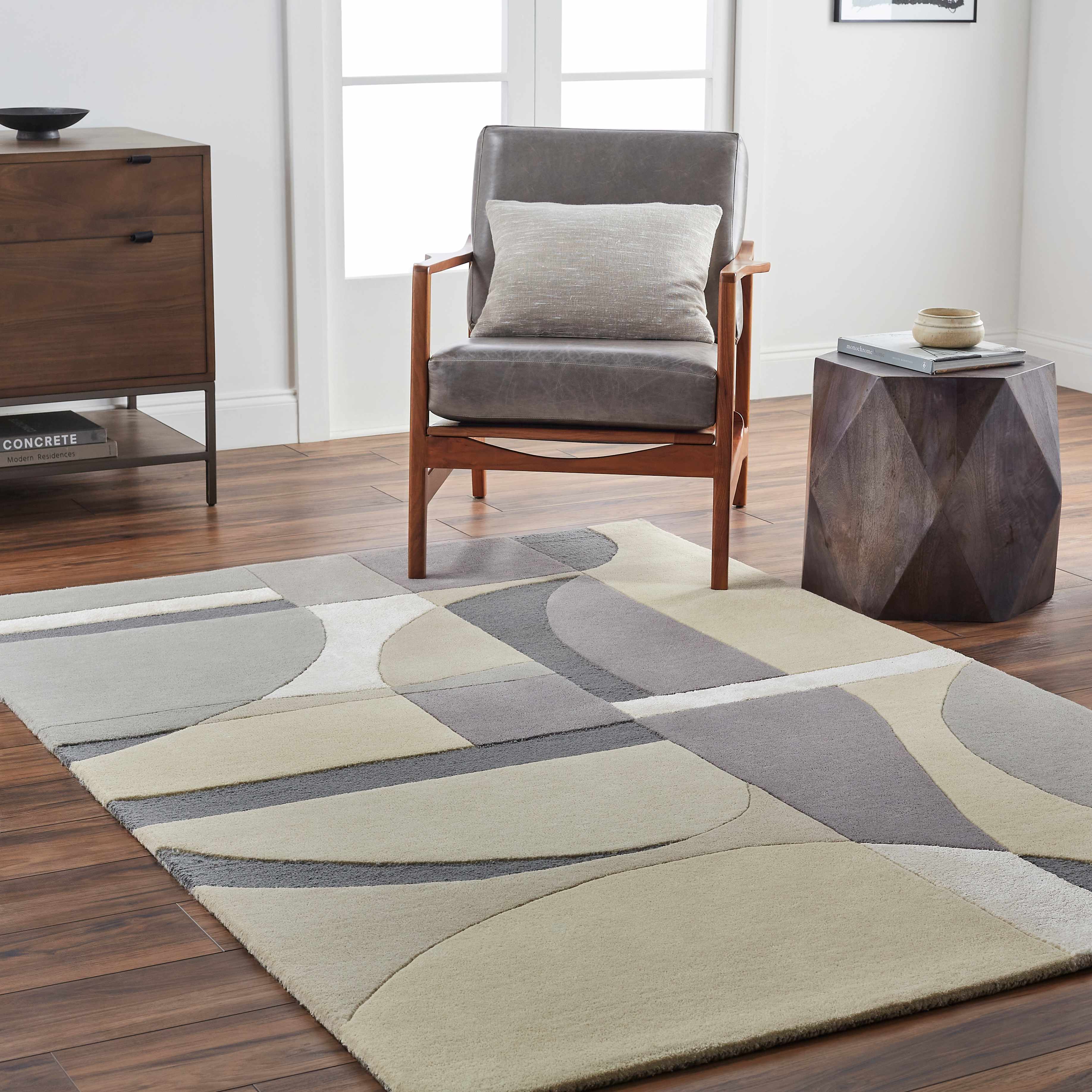 Duru 5' x 7'6in Wool Area Rug - Hauteloom
