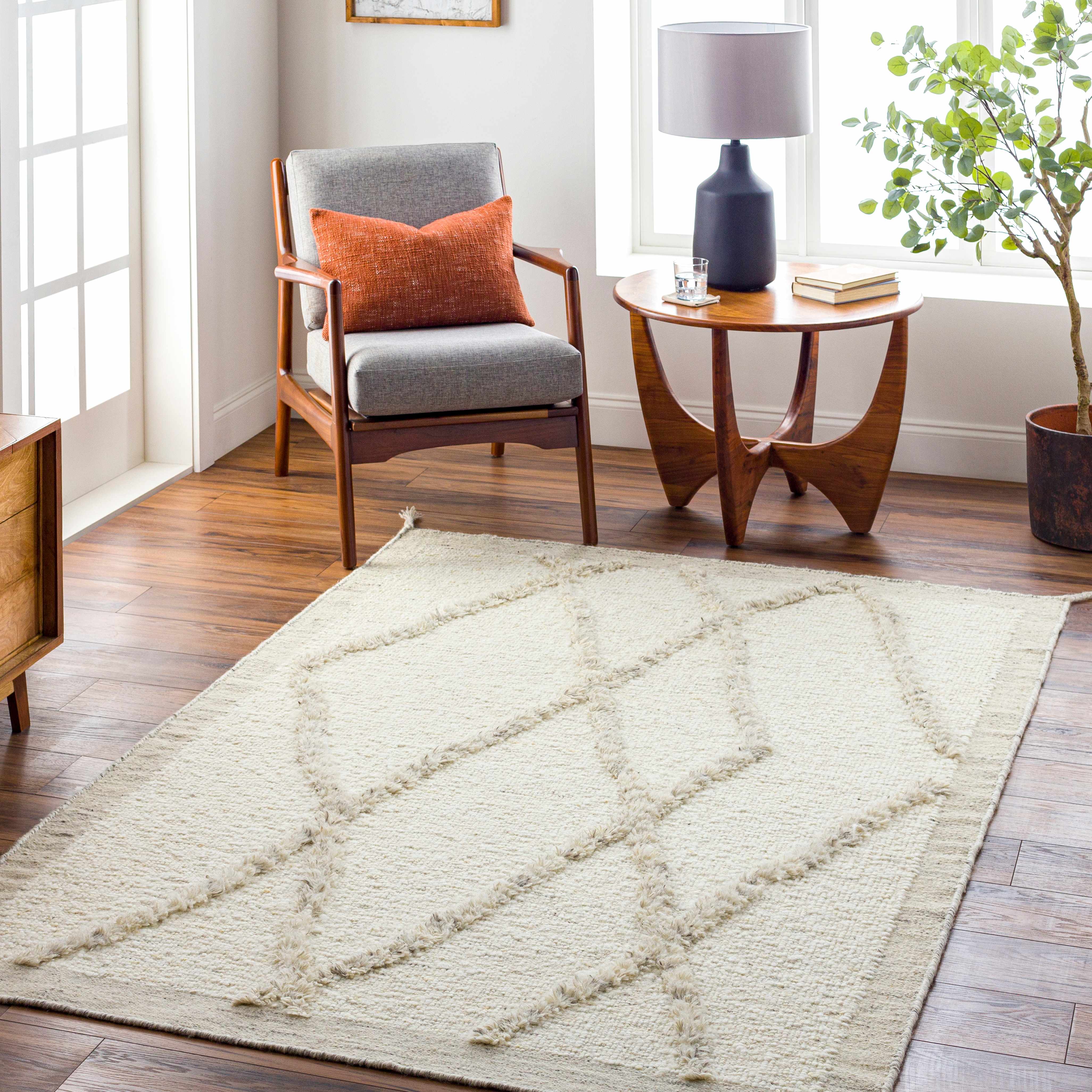 Soto 5' x 7'6in Wool Area Rug - Hauteloom