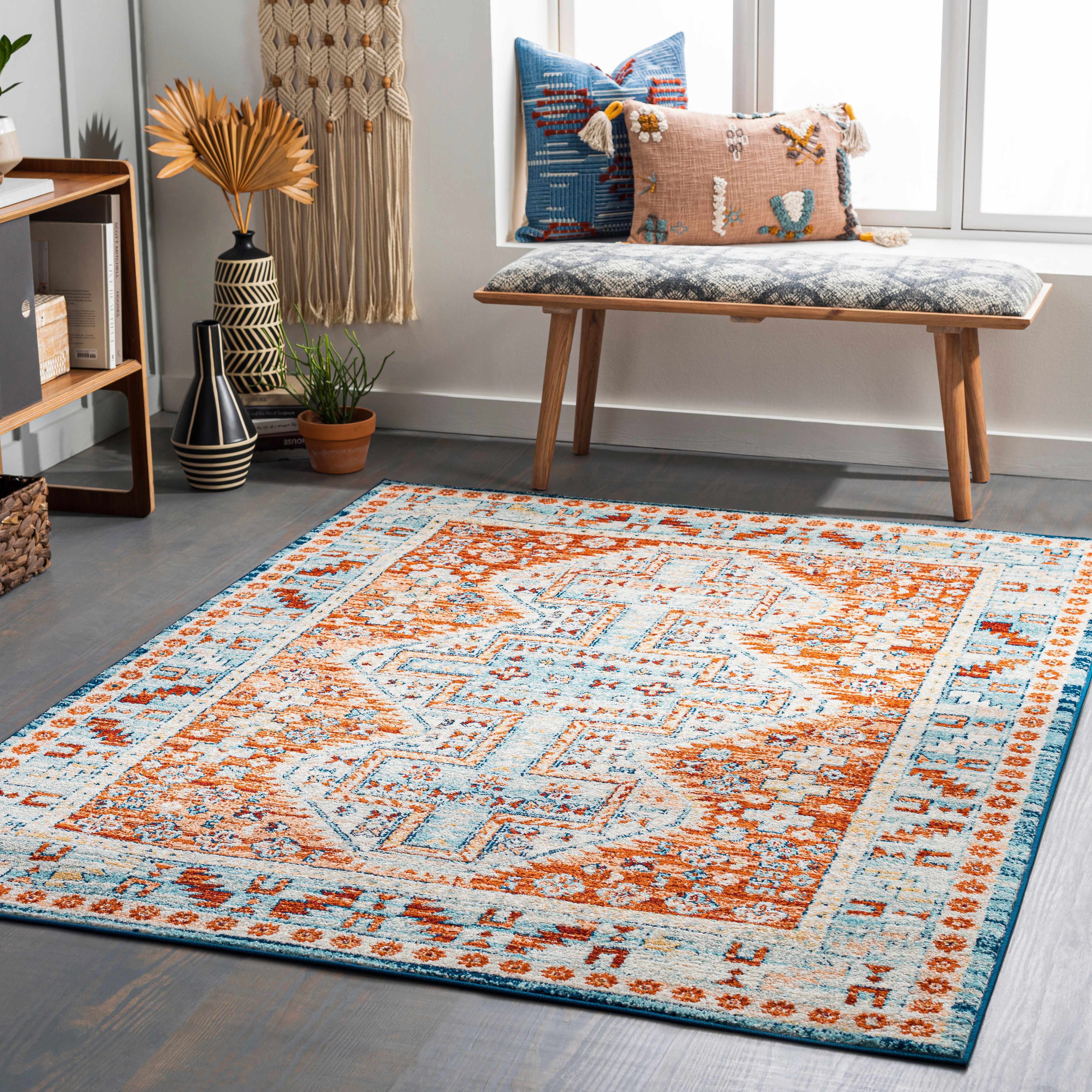 Castlebridge 6'7in x 9' Updated Traditional Farmhouse Area Rug - Hauteloom