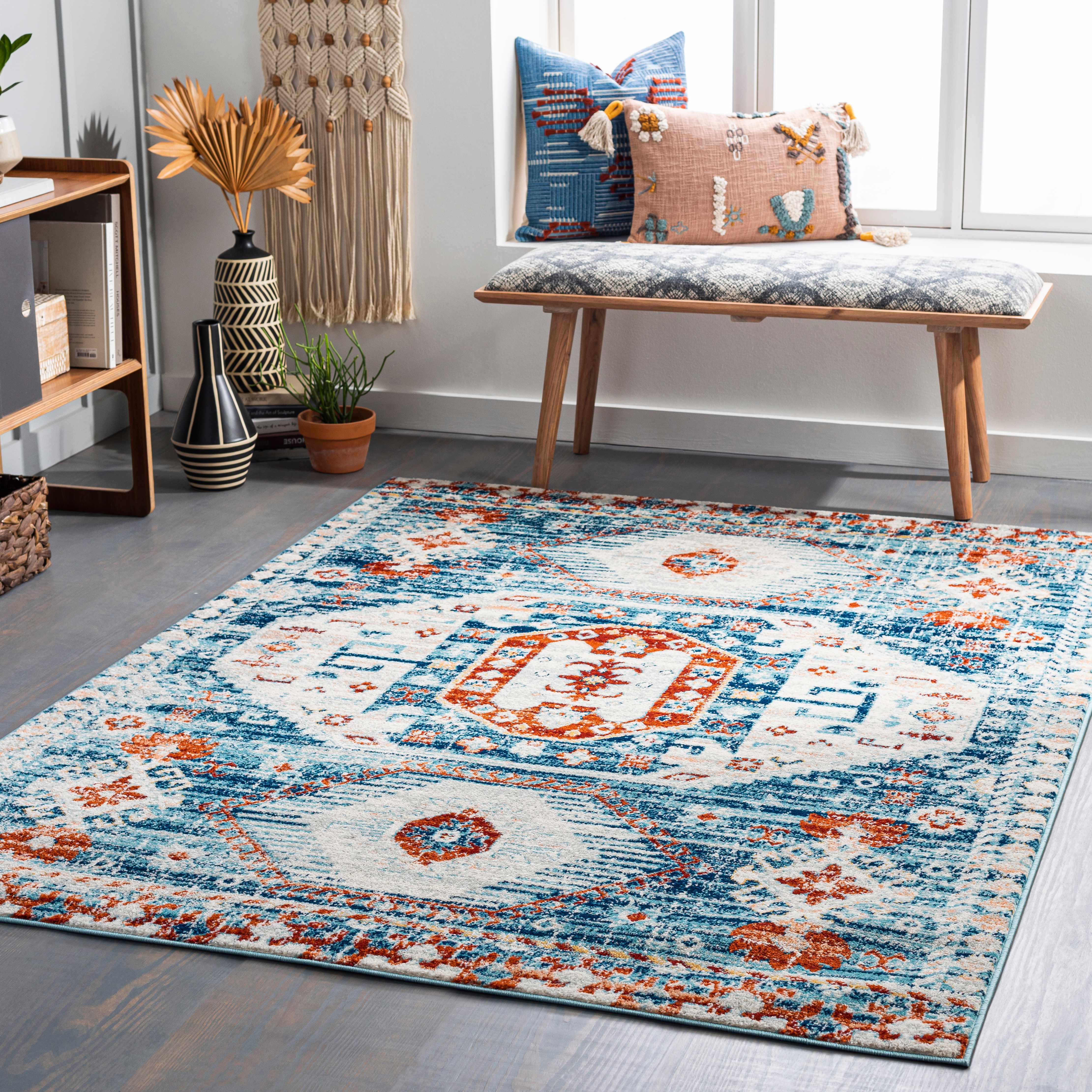 Sankanan 5'3in x 7' Updated Traditional Farmhouse Area Rug - Hauteloom