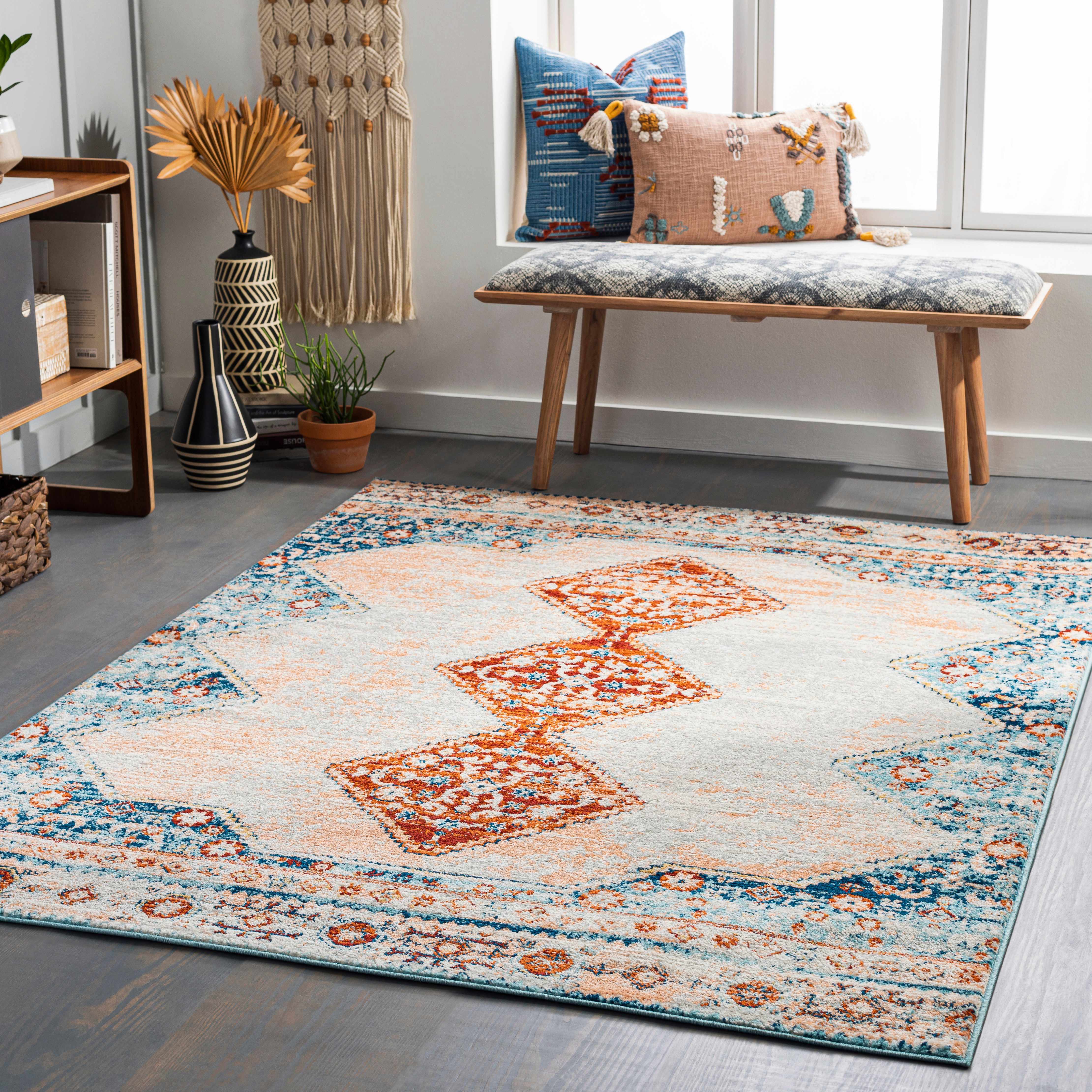 Rongai 6'7in x 9' Updated Traditional Farmhouse Area Rug - Hauteloom