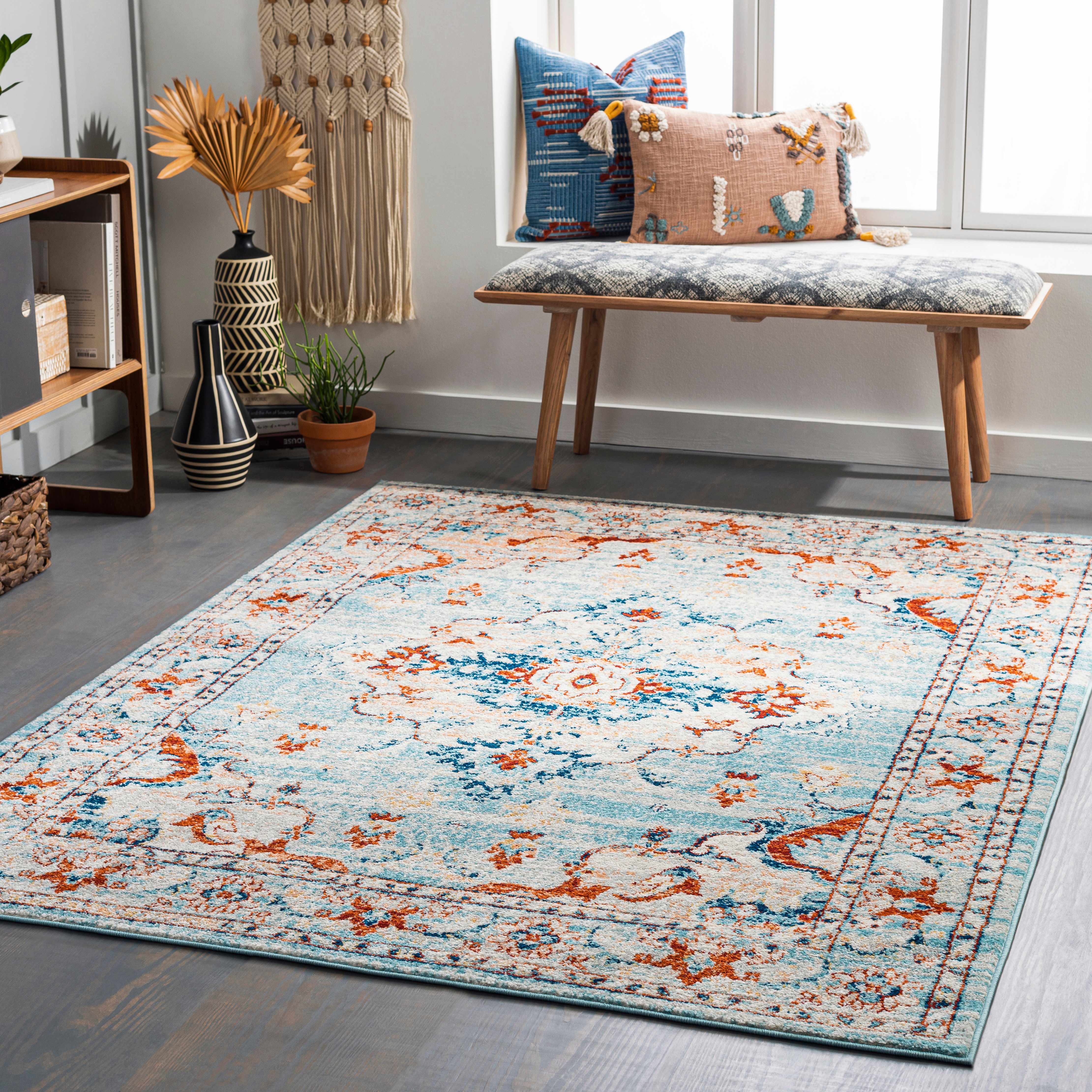 Balocawehay 5'3in x 7' Updated Traditional Farmhouse Area Rug - Hauteloom