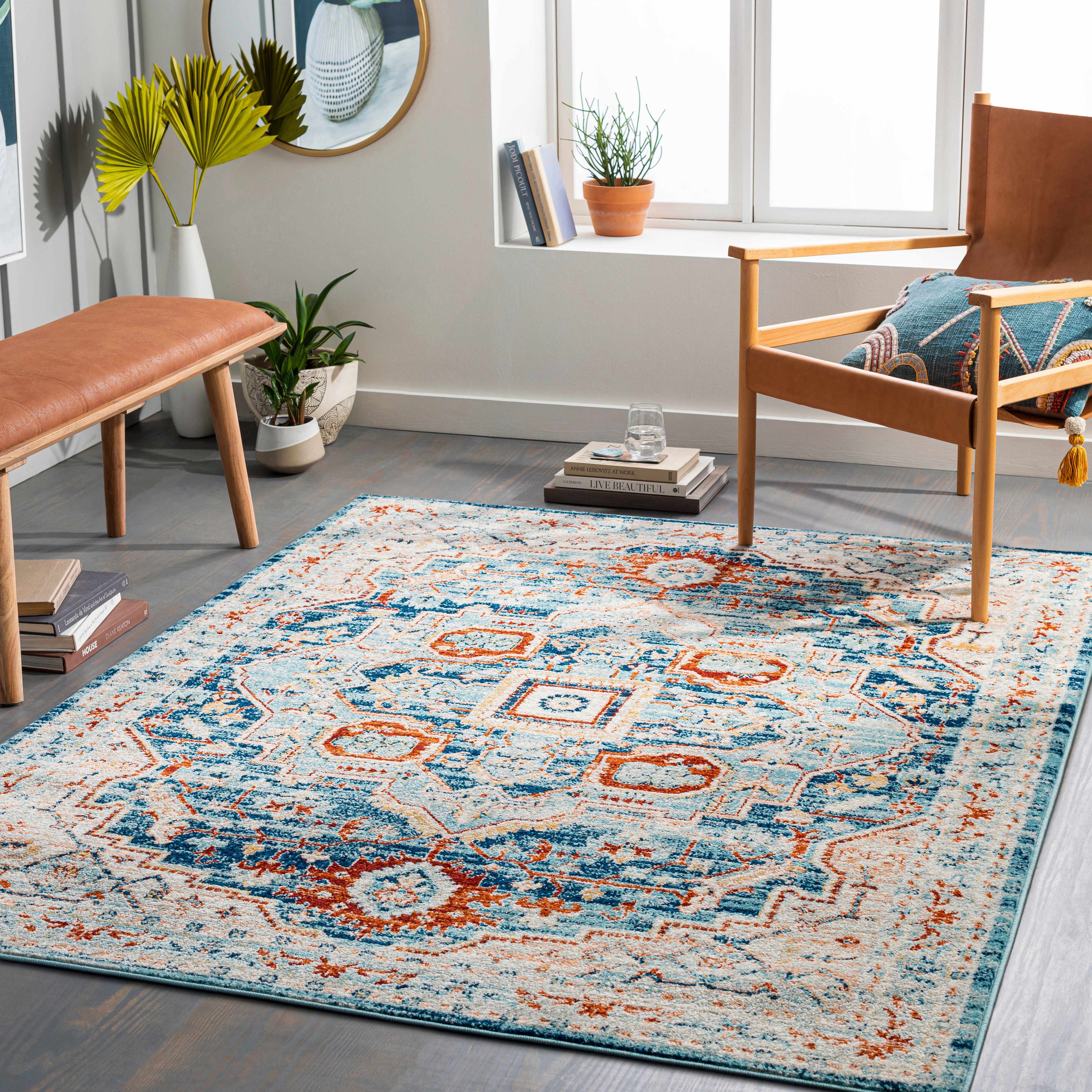 Waterhouse 5'3in x 7' Updated Traditional Farmhouse Area Rug - Hauteloom